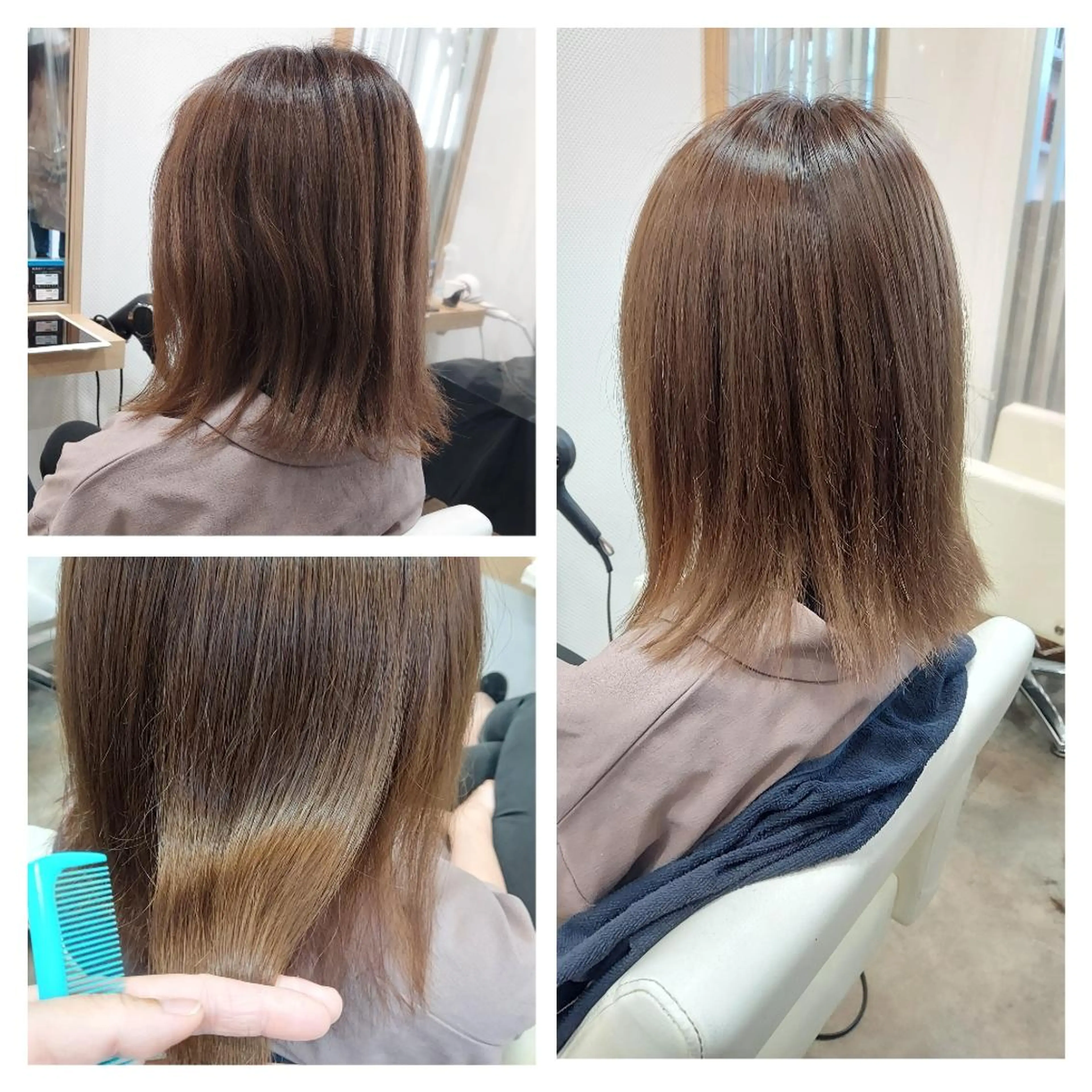 ミディアム パーマ あかね☆ヘアアレンジ /ボブ/縮毛矯正のヘアスタイル