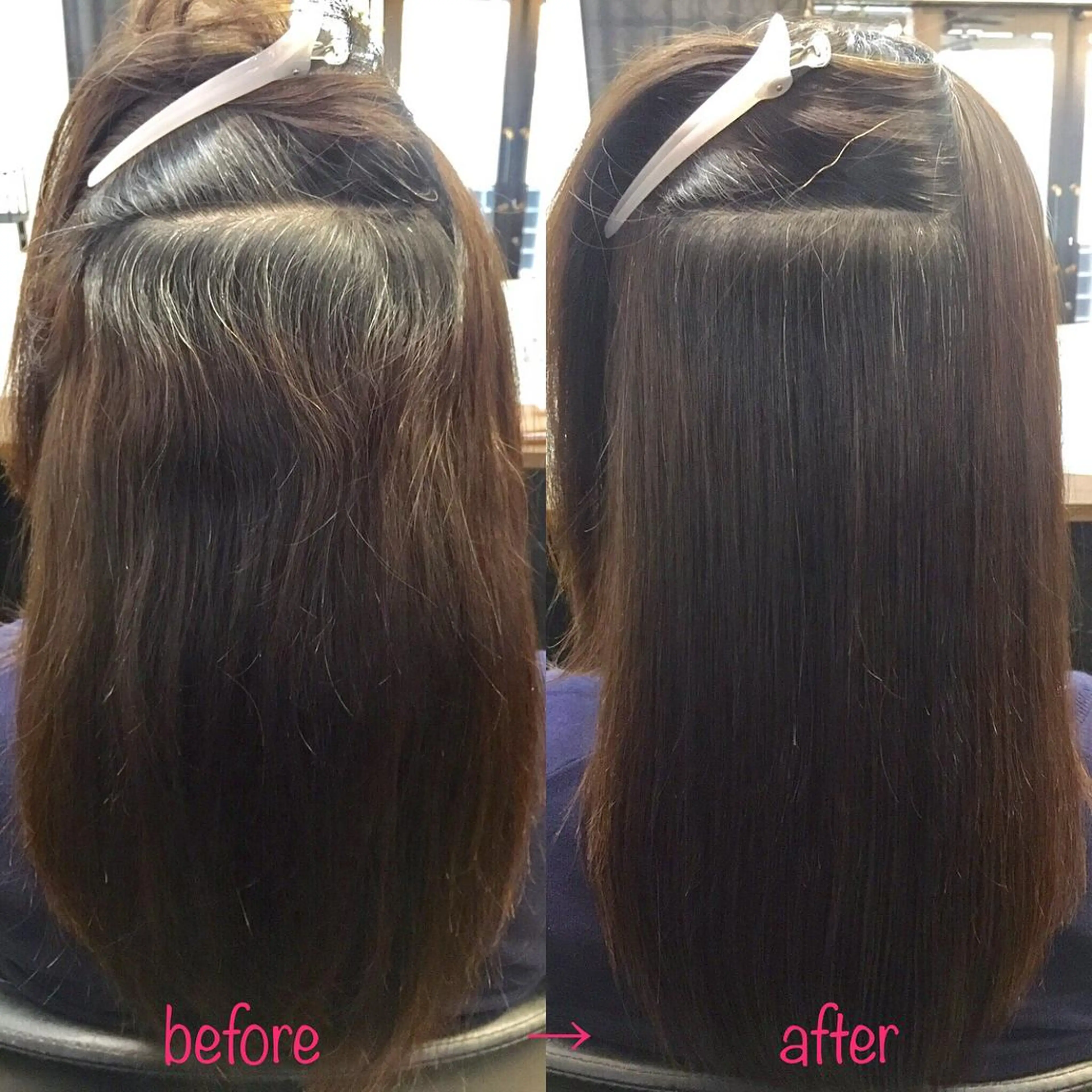 セミロング 縮毛矯正&髪質改善 MAILHAIRのヘアスタイル