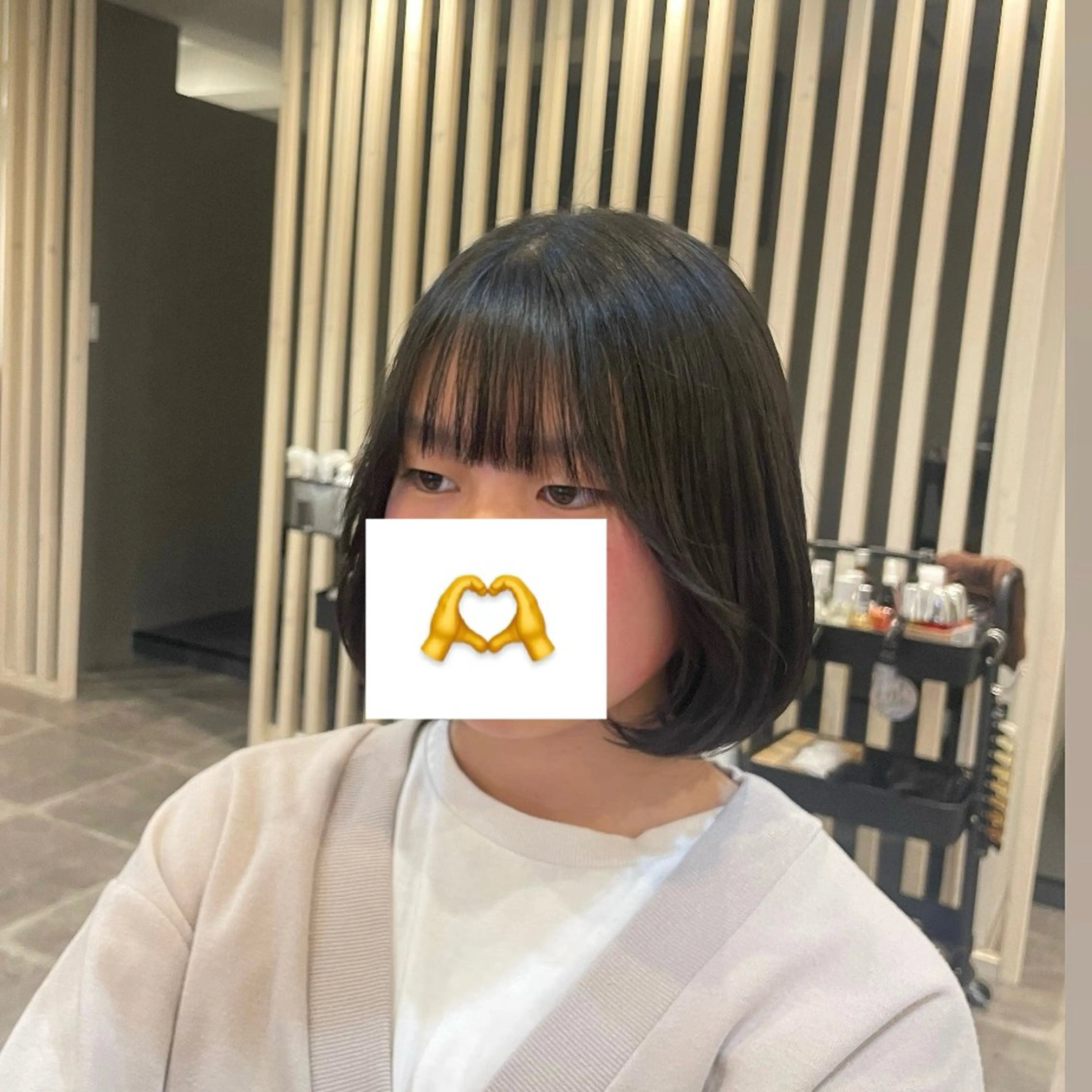 ミディアム ボブ タンバルモリ 韓国風ヘア perfumeby afloat羽南のヘアスタイル