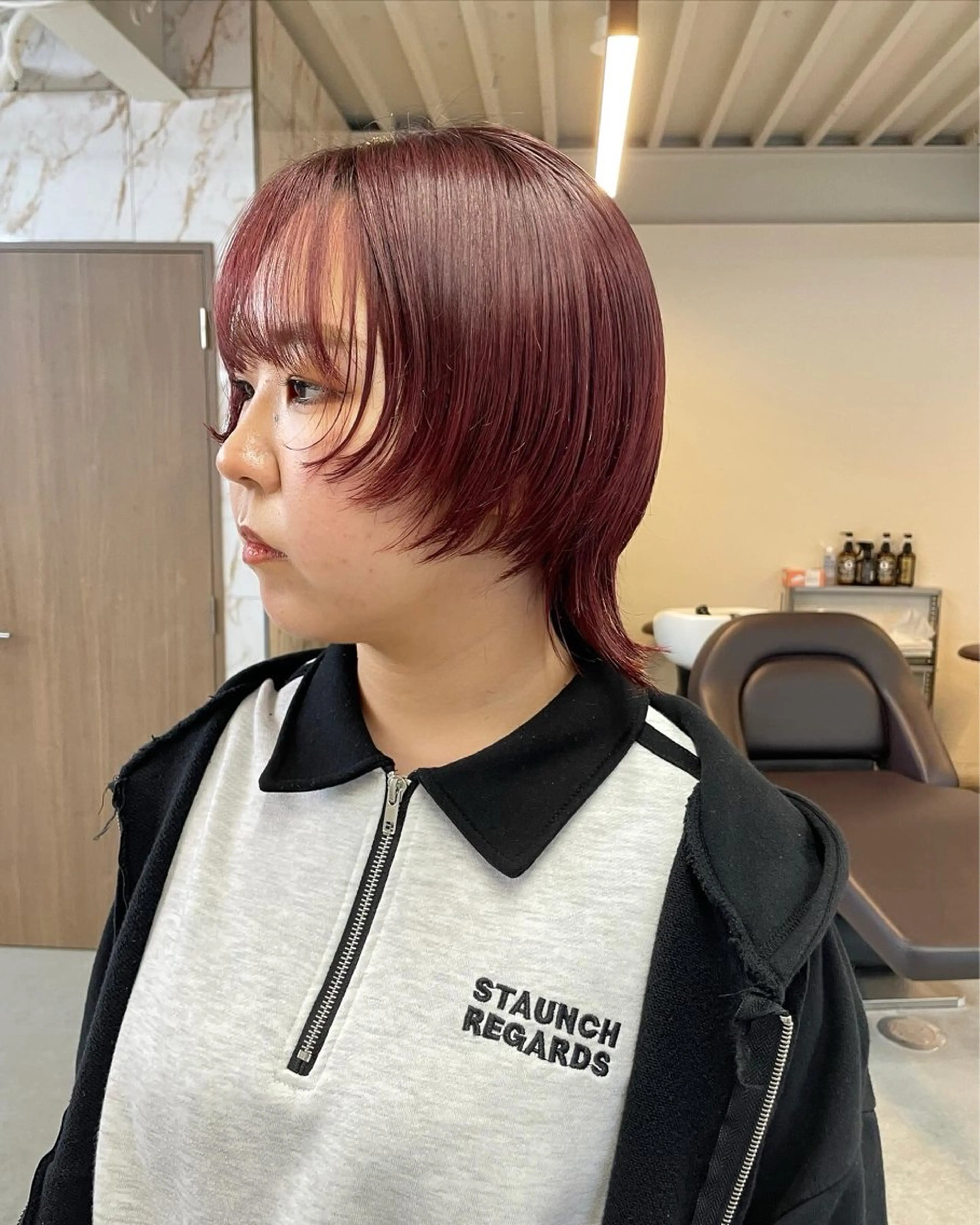 ミディアム カラー 韓国風ヘア ウルフカット カット ヘアカラー トリートメント ヘアセット Masena所属・💎韓国風レイヤー /ボブ💎Namiのヘアスタイル