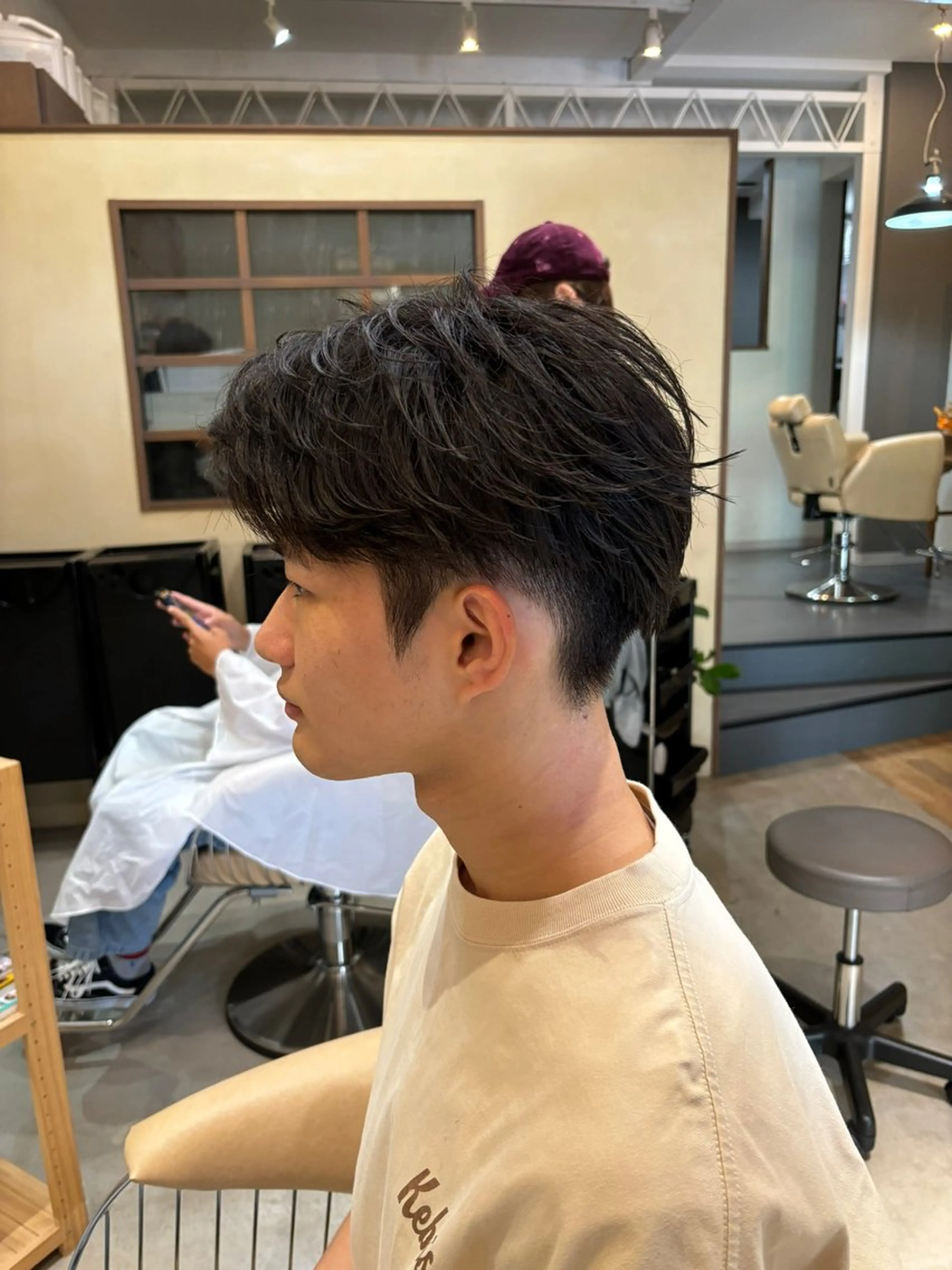 ショート メンズ カット パーマ 鹿児島 TSUBASAのヘアスタイル