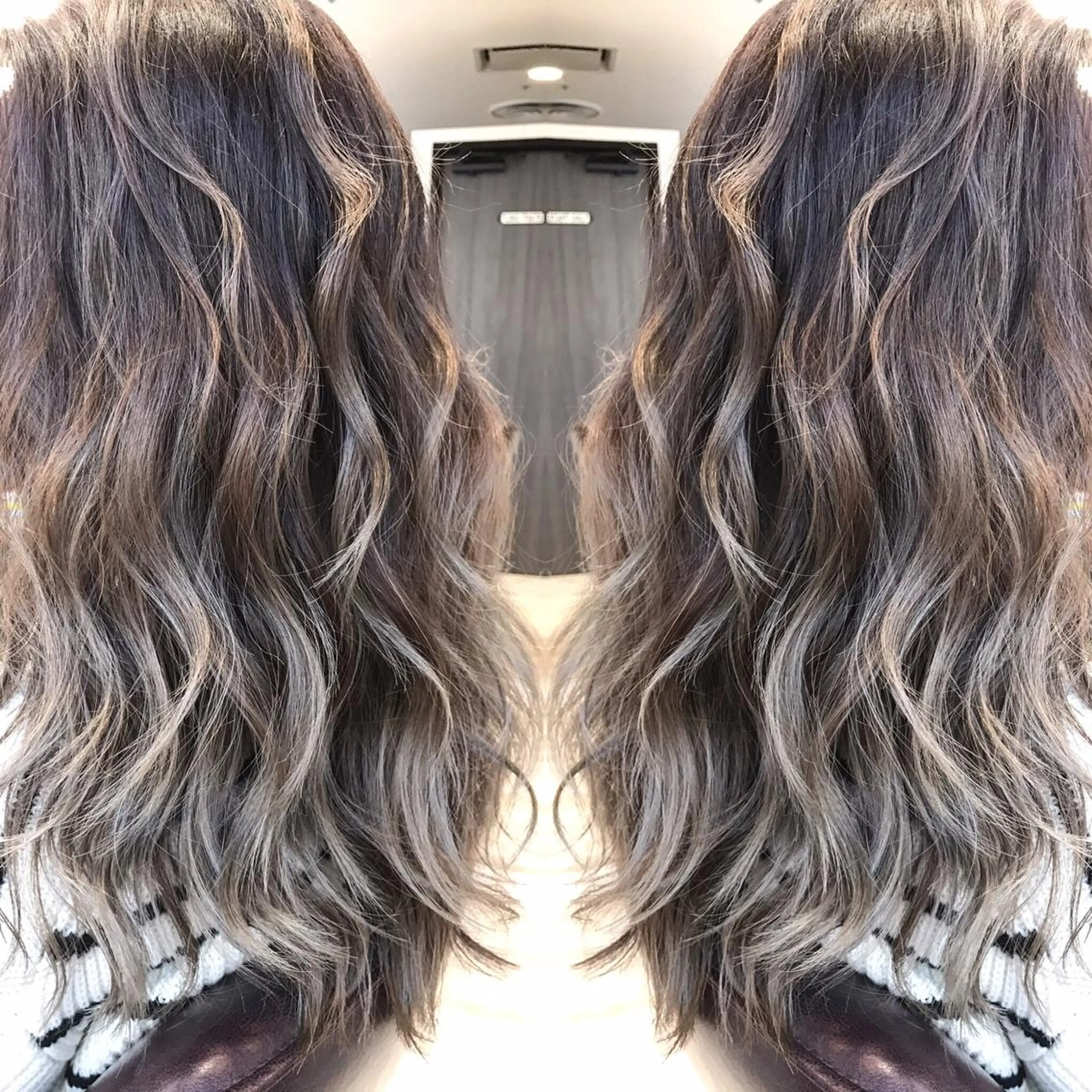 💇‍♀️【外国人風】カット+グラデーション『半島ブリーチ+カラー』+プチトリートメントの写真