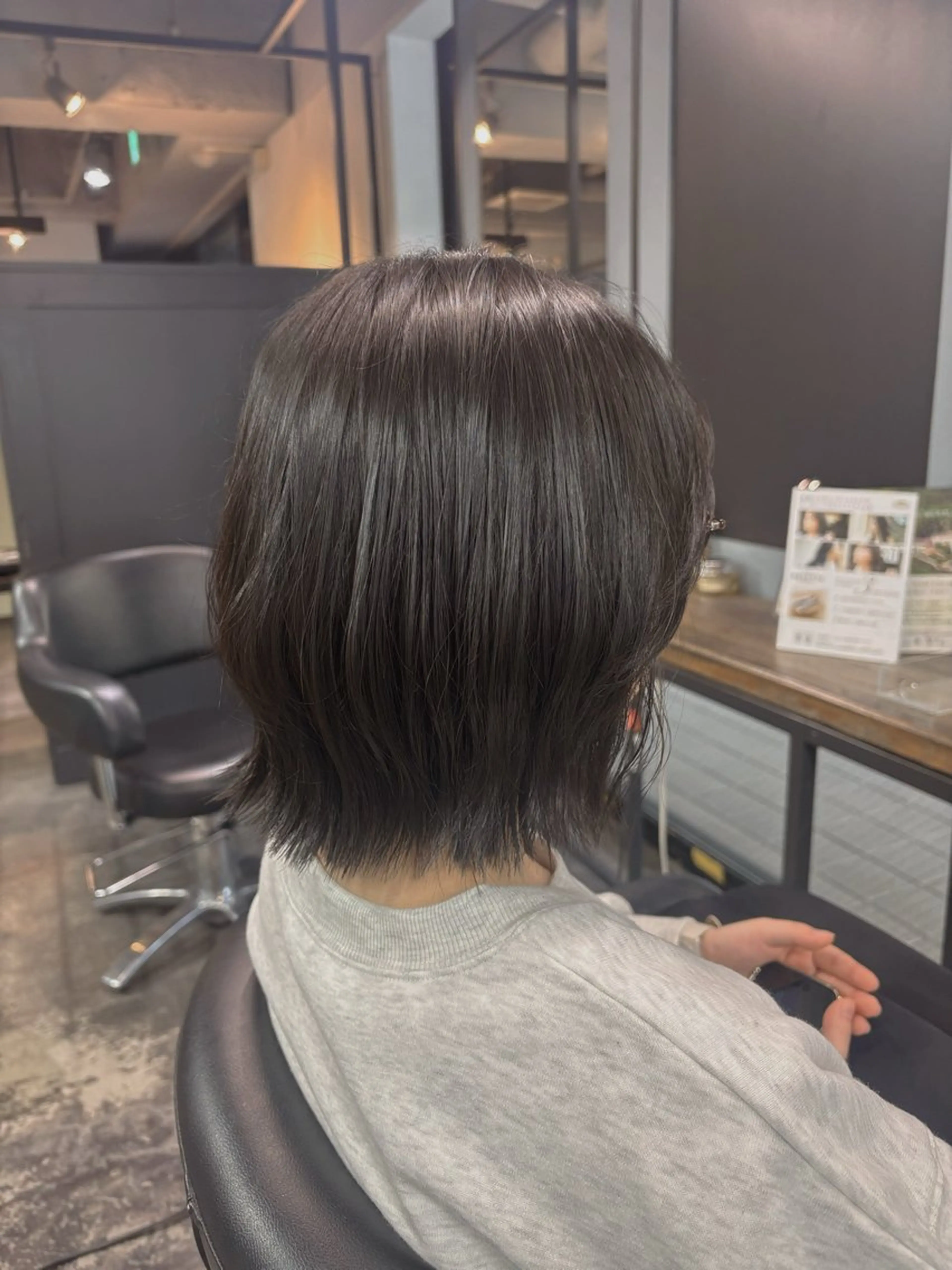 ショート 切りっぱなしボブ ボブ 学生 カット 韓国カラー/縮毛矯正 /レイヤー🫧ユイカのヘアスタイル
