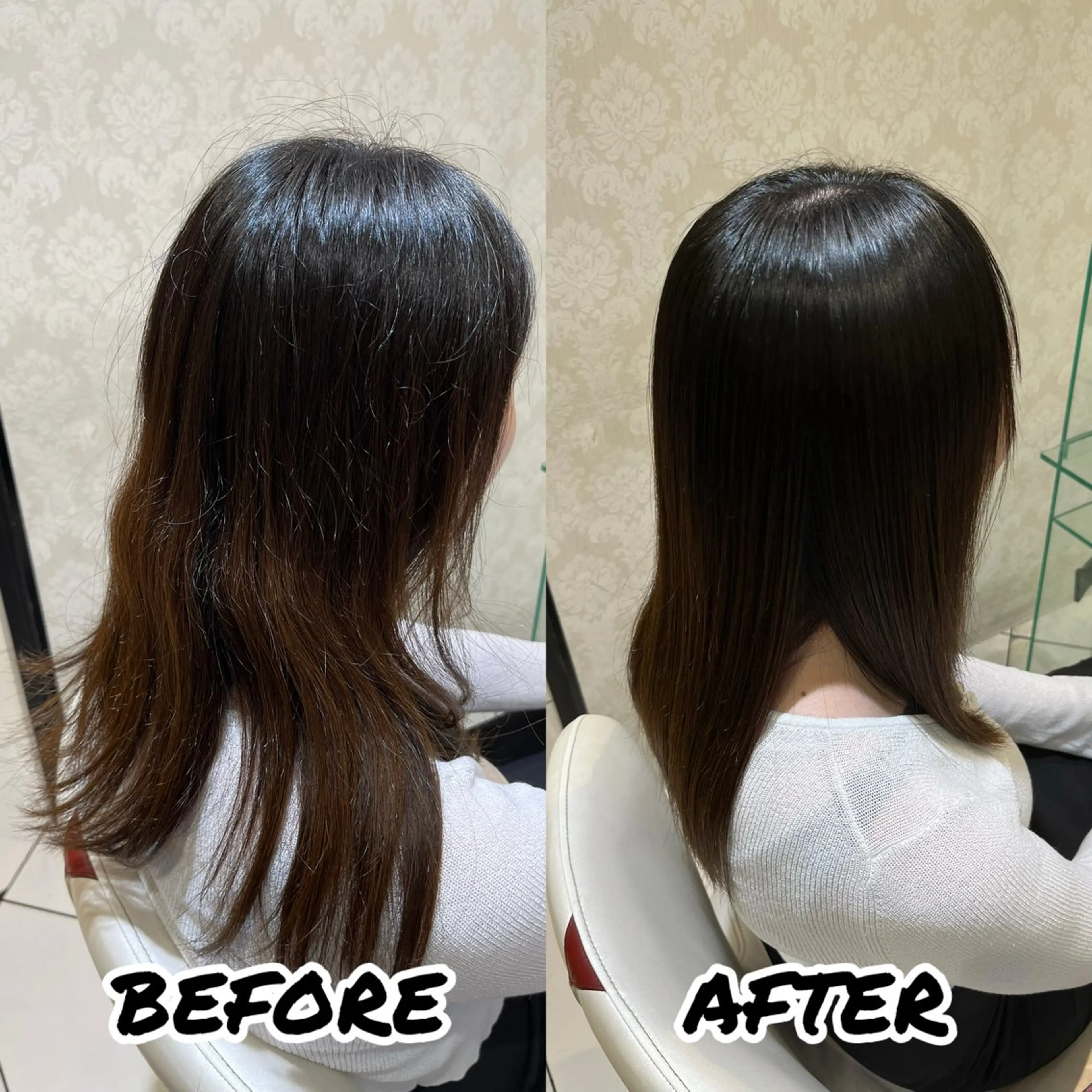 ロング カット 縮毛矯正 トリートメント 髪質改善美容師 鈴木のヘアスタイル