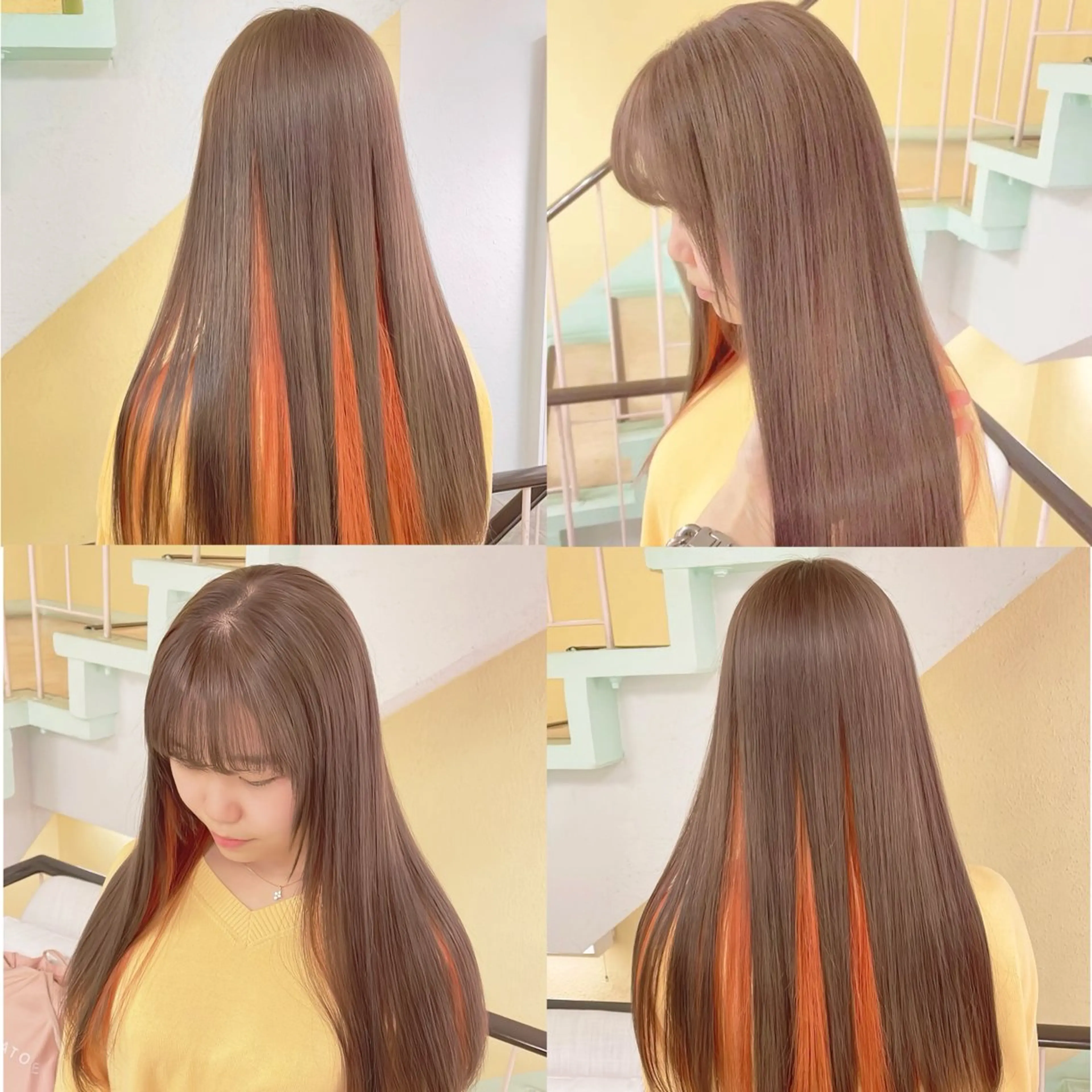 カラー ブリーチ ヘアカラー トリートメント 渋谷:インナーカラー ／🍒エリカ🍒のヘアスタイル