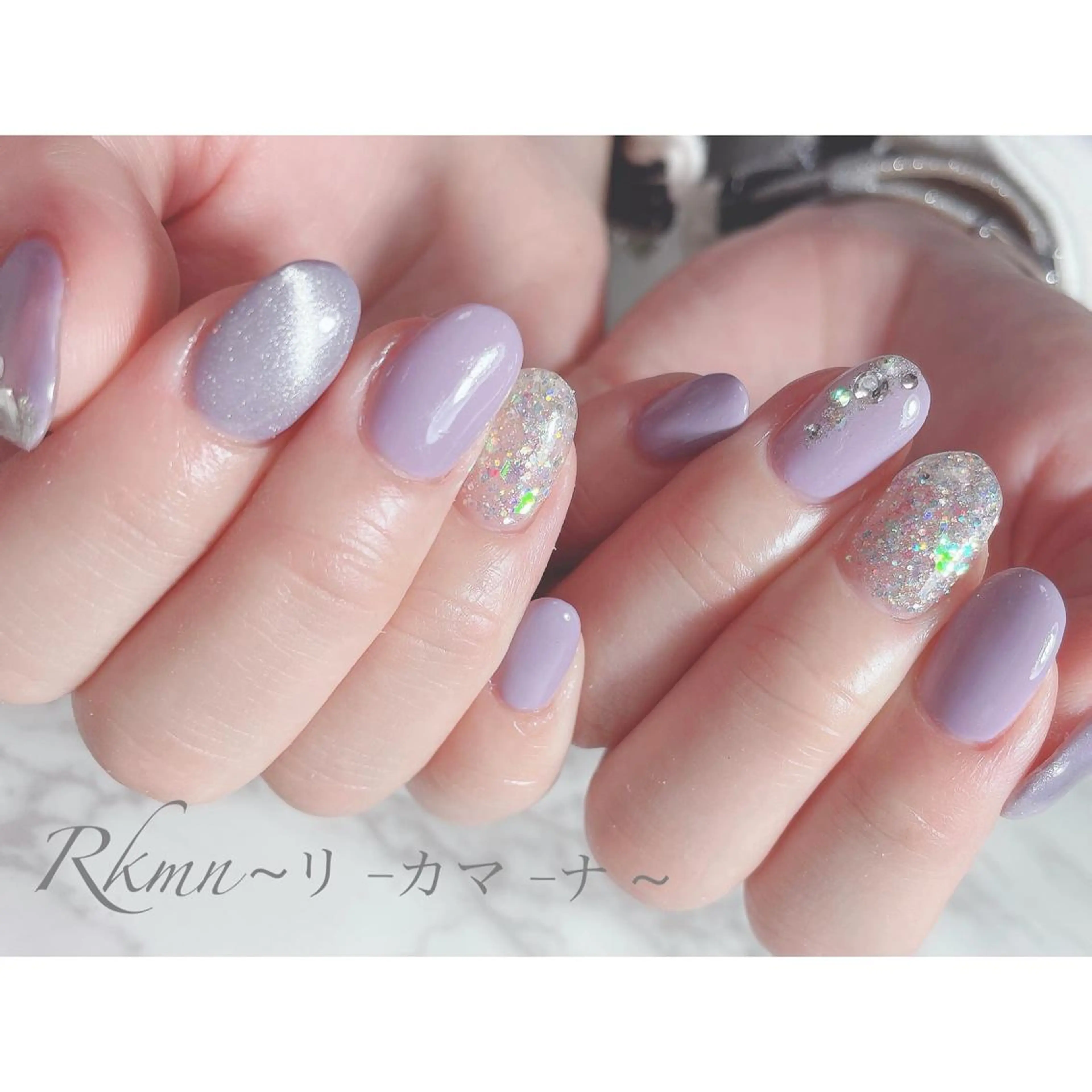 ネイル アートネイル フレンチネイル ジェルネイル グラデーション マグネットネイル ハンドネイル フットネイル ハンドケア Rkmn ~リ-カマ-ナ~のネイルデザイン