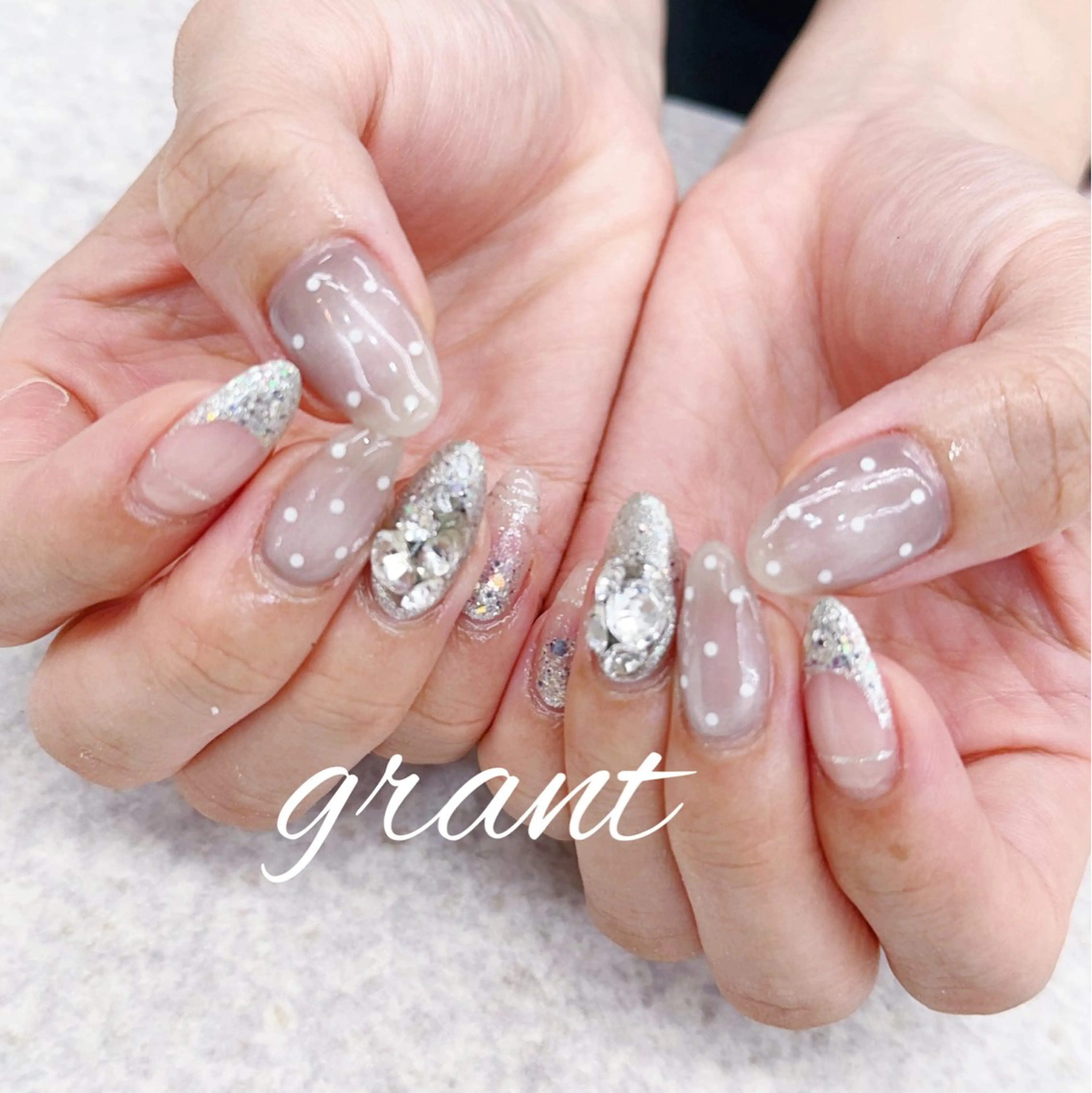 ネイル ドット マグネットネイル ハンドネイル nail salon grant所属・nailsalon grantのネイルデザイン