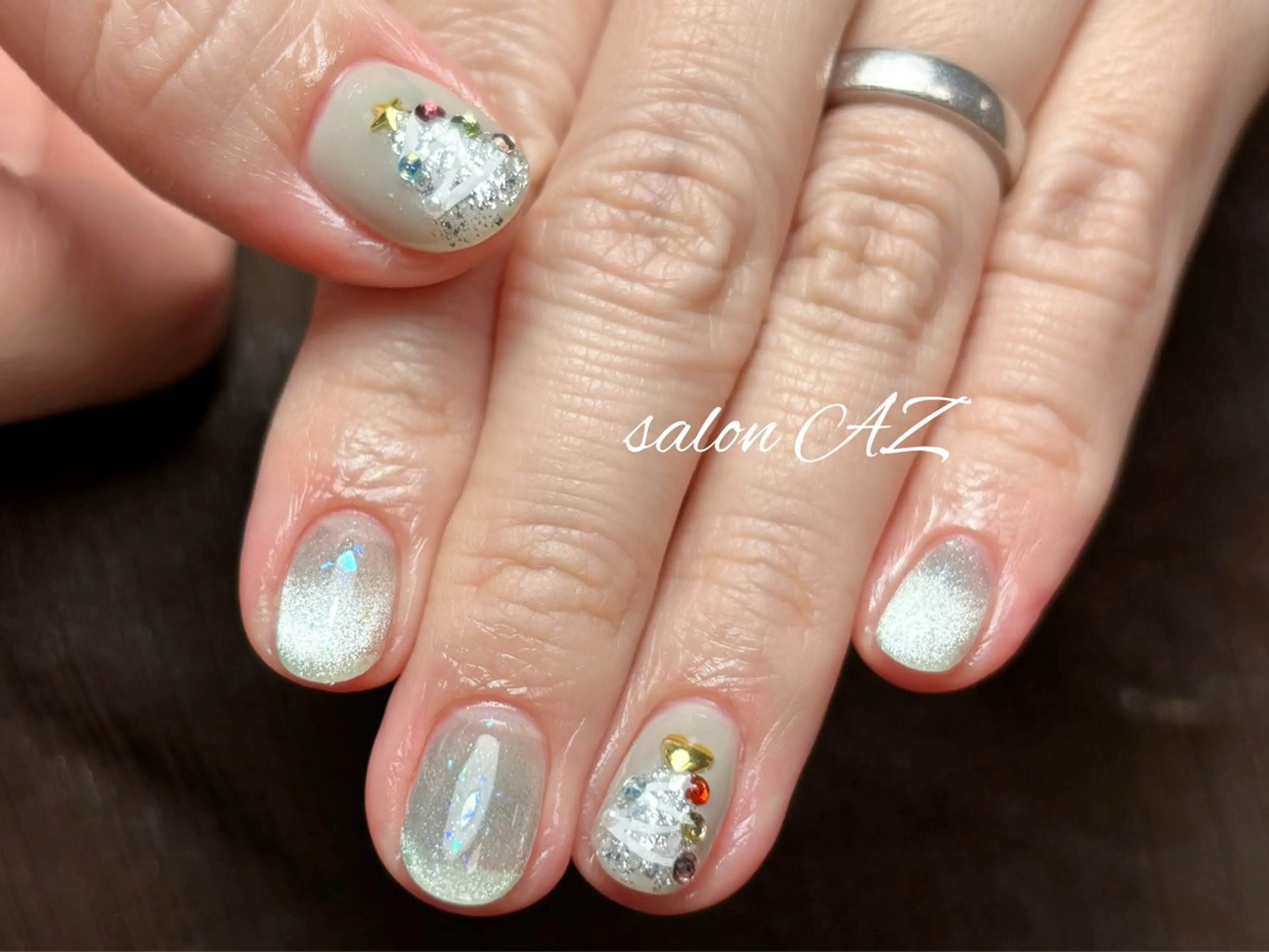 ネイル アートネイル 長さ出し フットネイル フレンチネイル ジェルネイル ハンドネイル salon AZのネイルデザイン