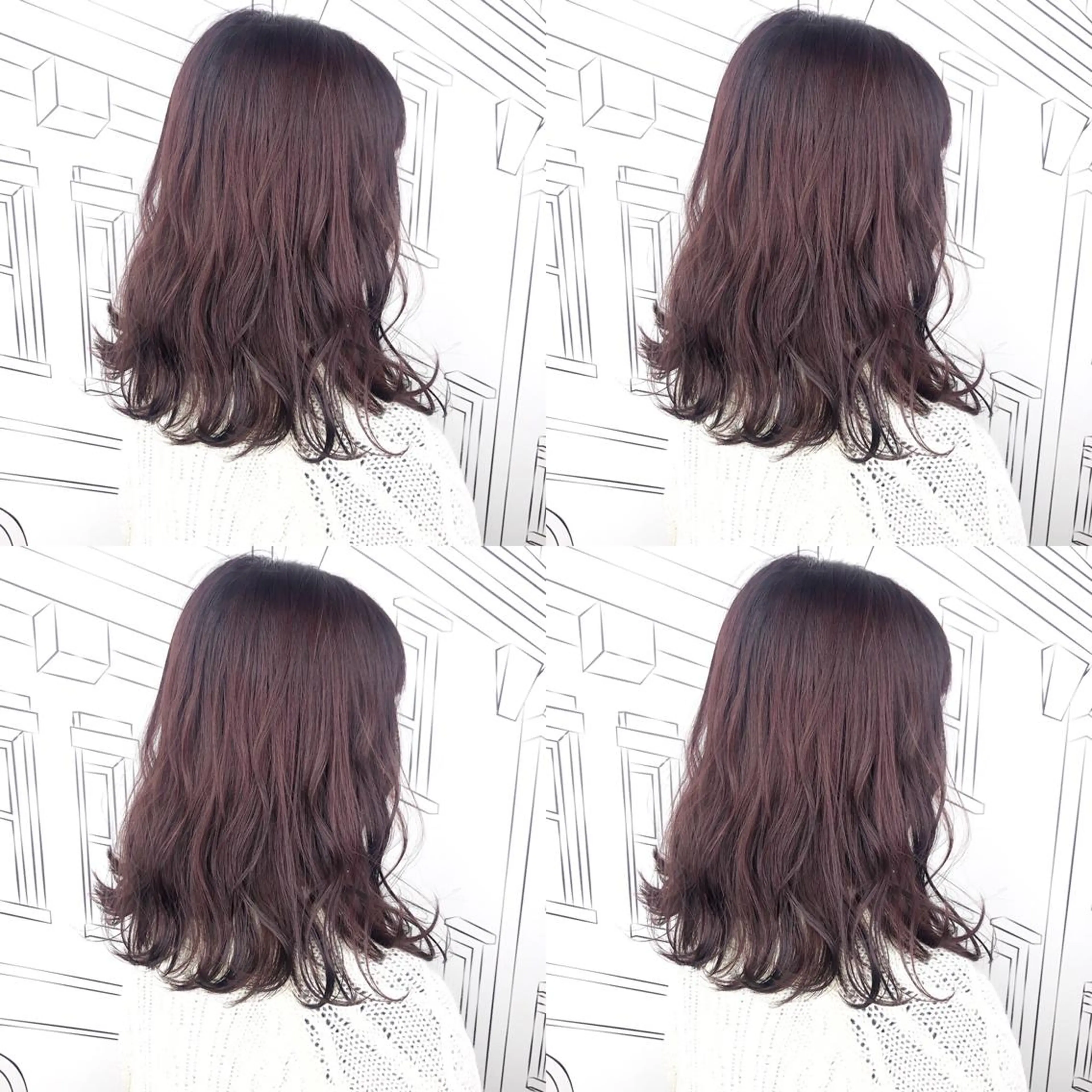 ミディアム カラー TOMOKA 艶髪/透明感カラーのヘアスタイル