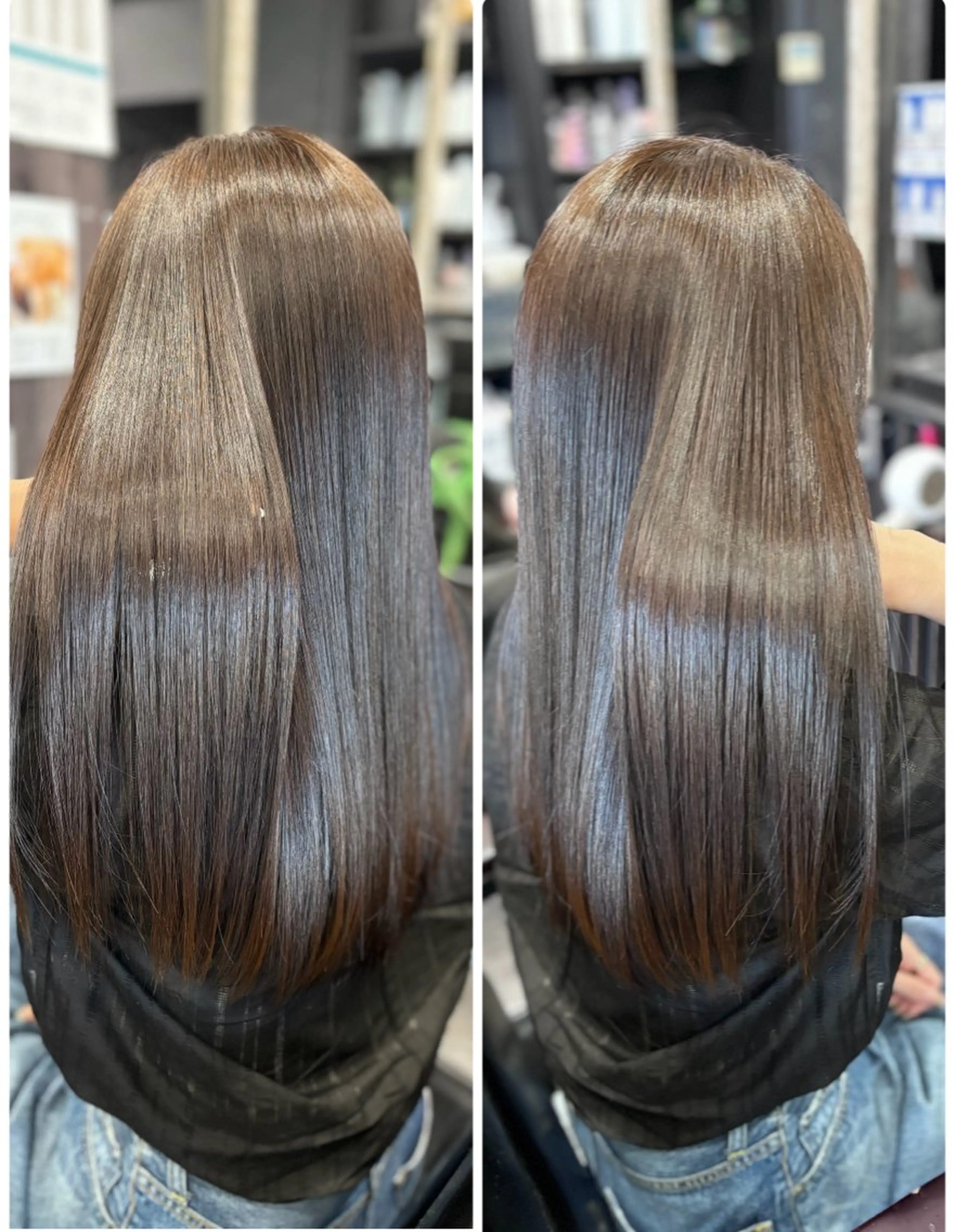 ロング 髪質改善 トリートメント ヘアカラー トリートメント 安田 恵のヘアスタイル