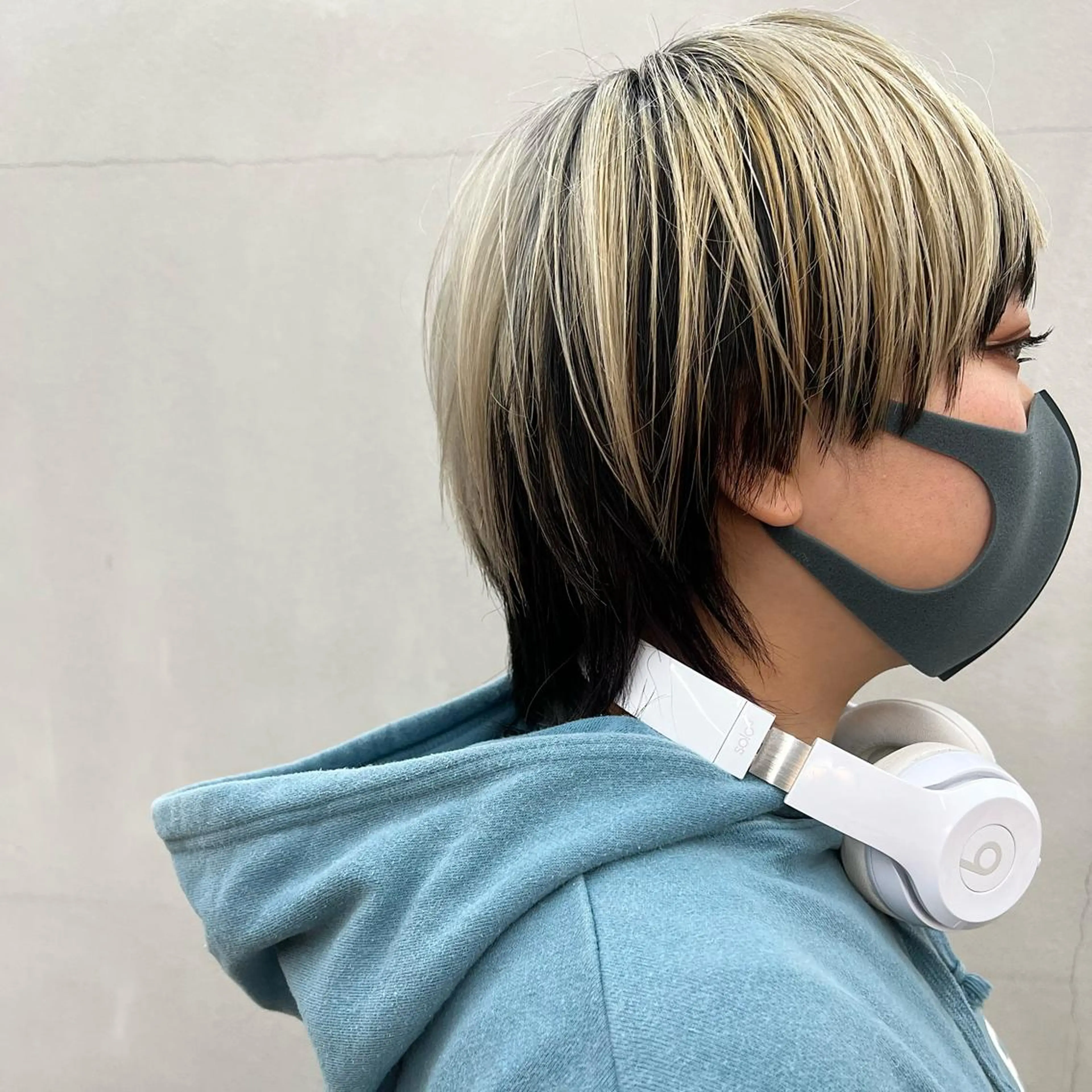 ショート カラー 黒髪 🌱小顔魅せショート 髪質改善カラー/泉綺のヘアスタイル