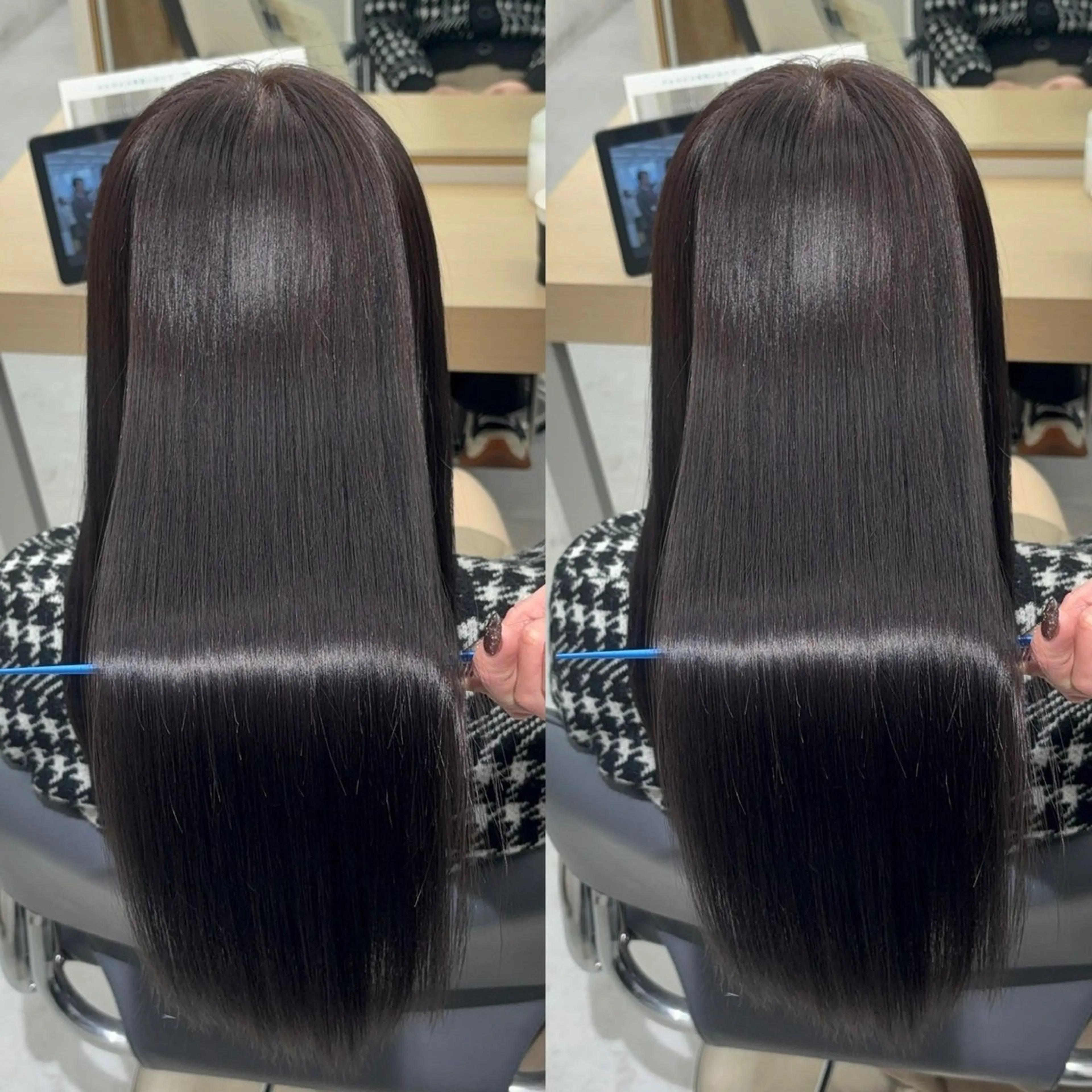 ロング カット ヘアカラー 縮毛矯正 トリートメント 飯田橋/髪質改善/ 縮毛矯正✨しゅんすけのヘアスタイル