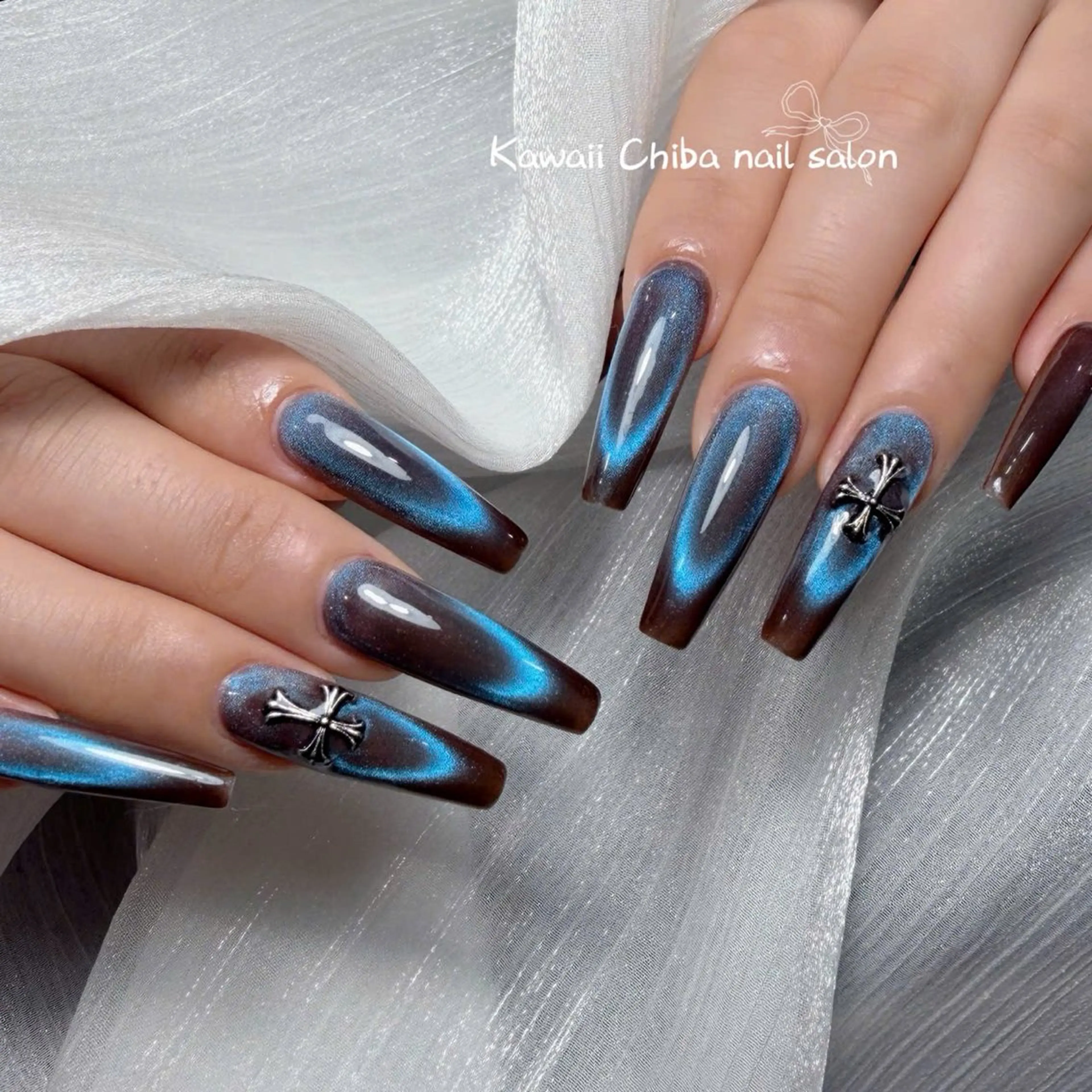 ネイル チークネイル ドット グラデーション ハート キラキラネイル Kawaii _Nailのネイルデザイン