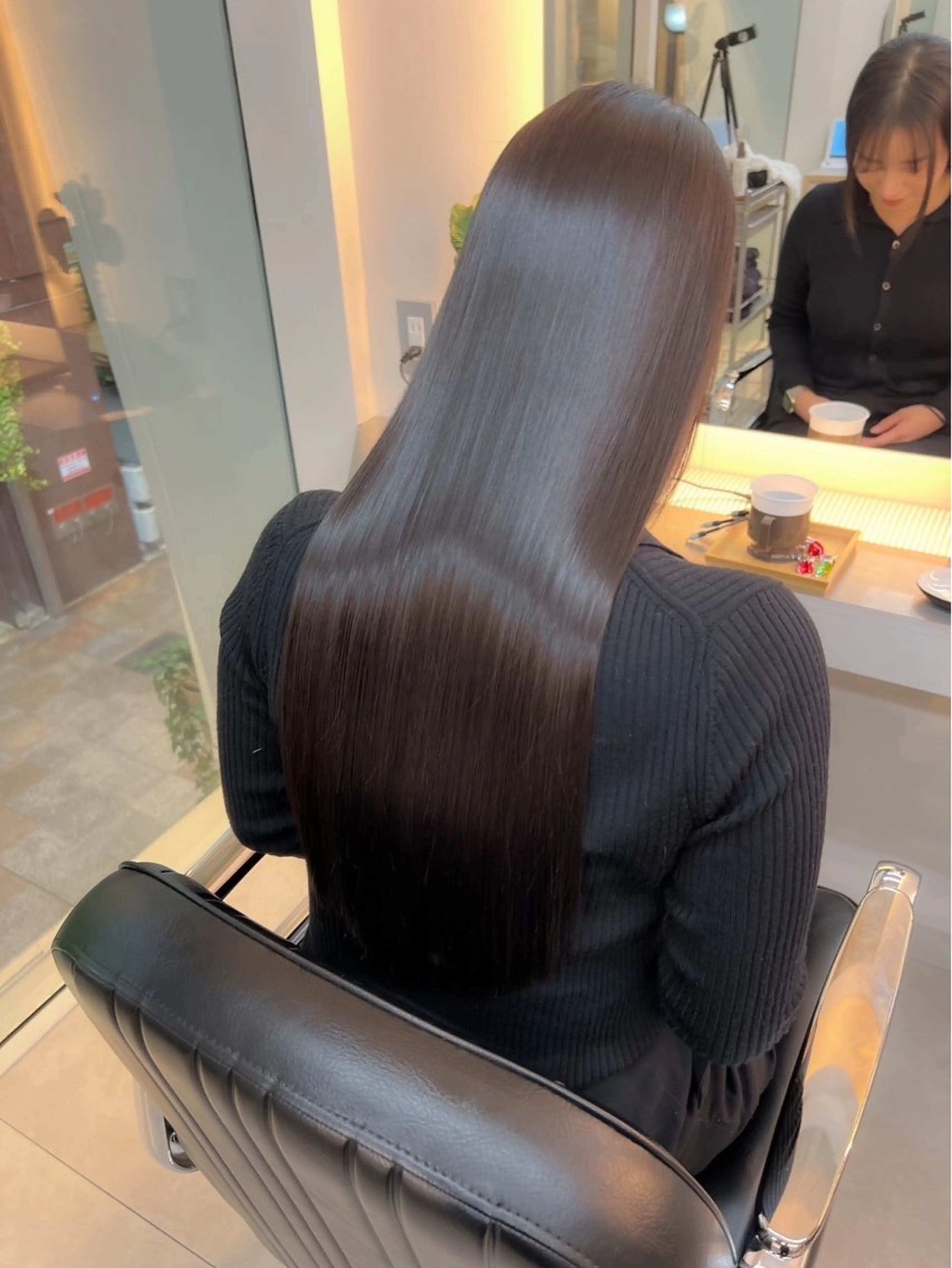 ロング パーマ 髪質改善 ストレートパーマ 橘　愛佳/暖色系 カラー/ピンク/のヘアスタイル