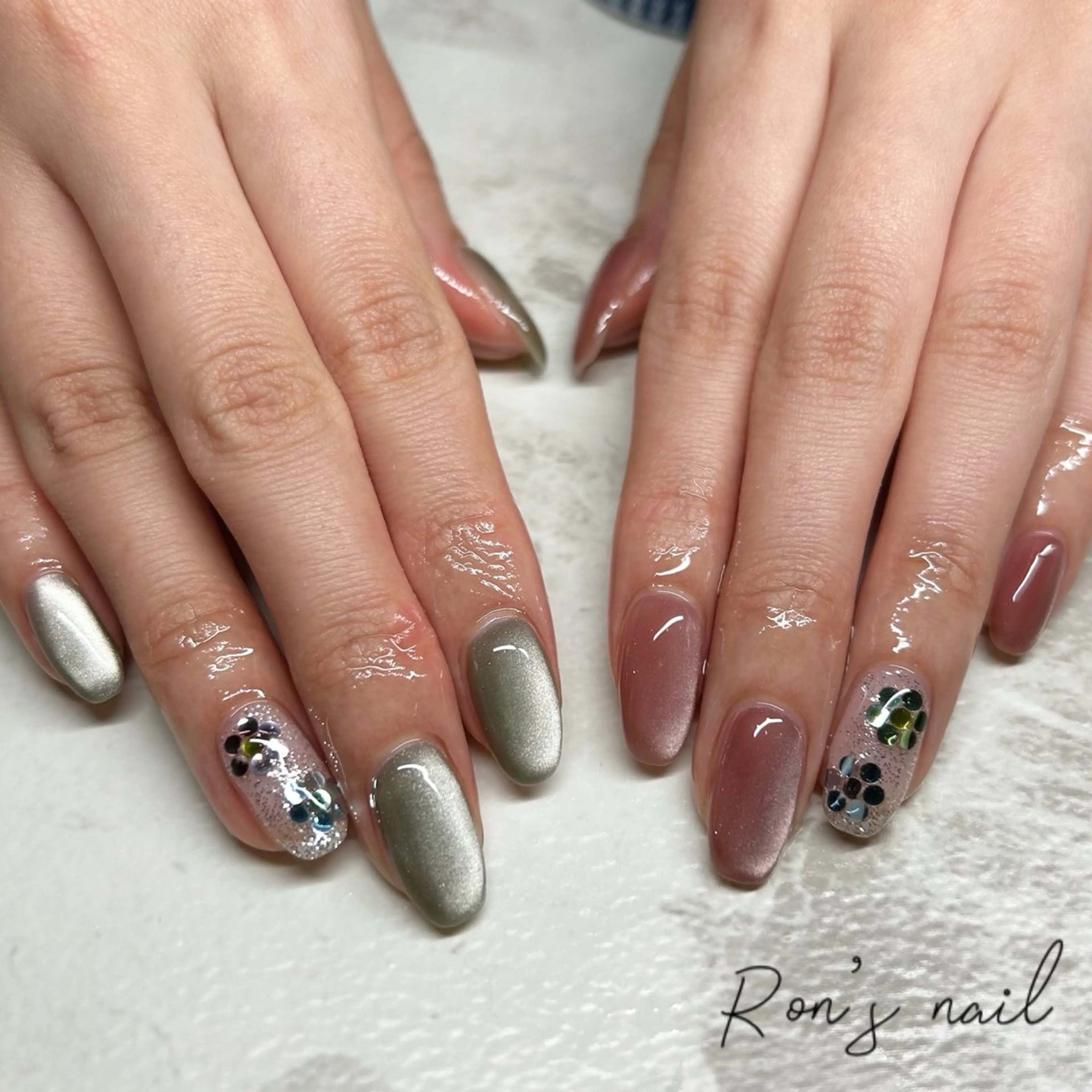 ネイル Ron's nail 笹岡のネイルデザイン