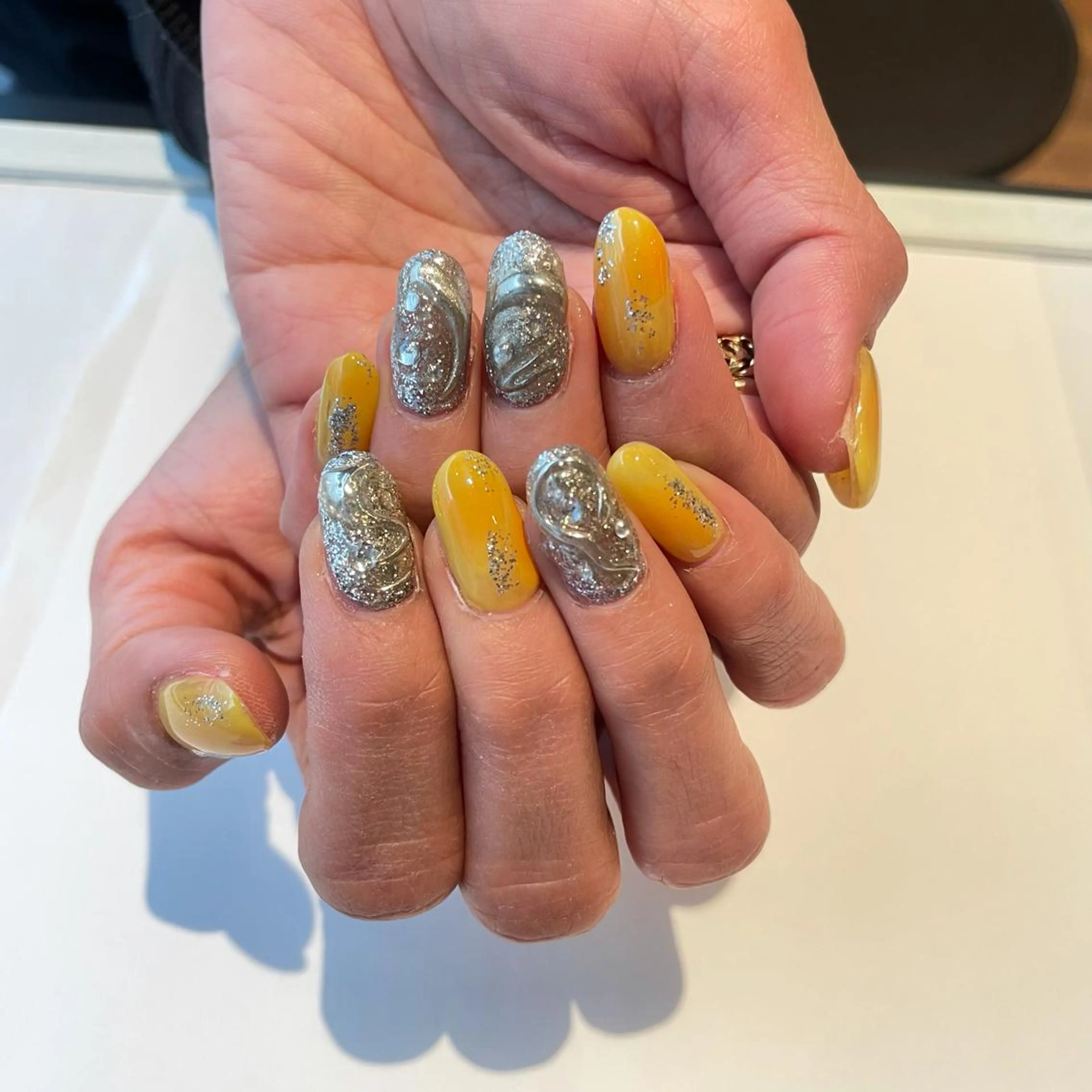 ネイル ハンドネイル 大阪福島韓国束感まつ げ Sayaka🤍のマツエク・マツパデザイン