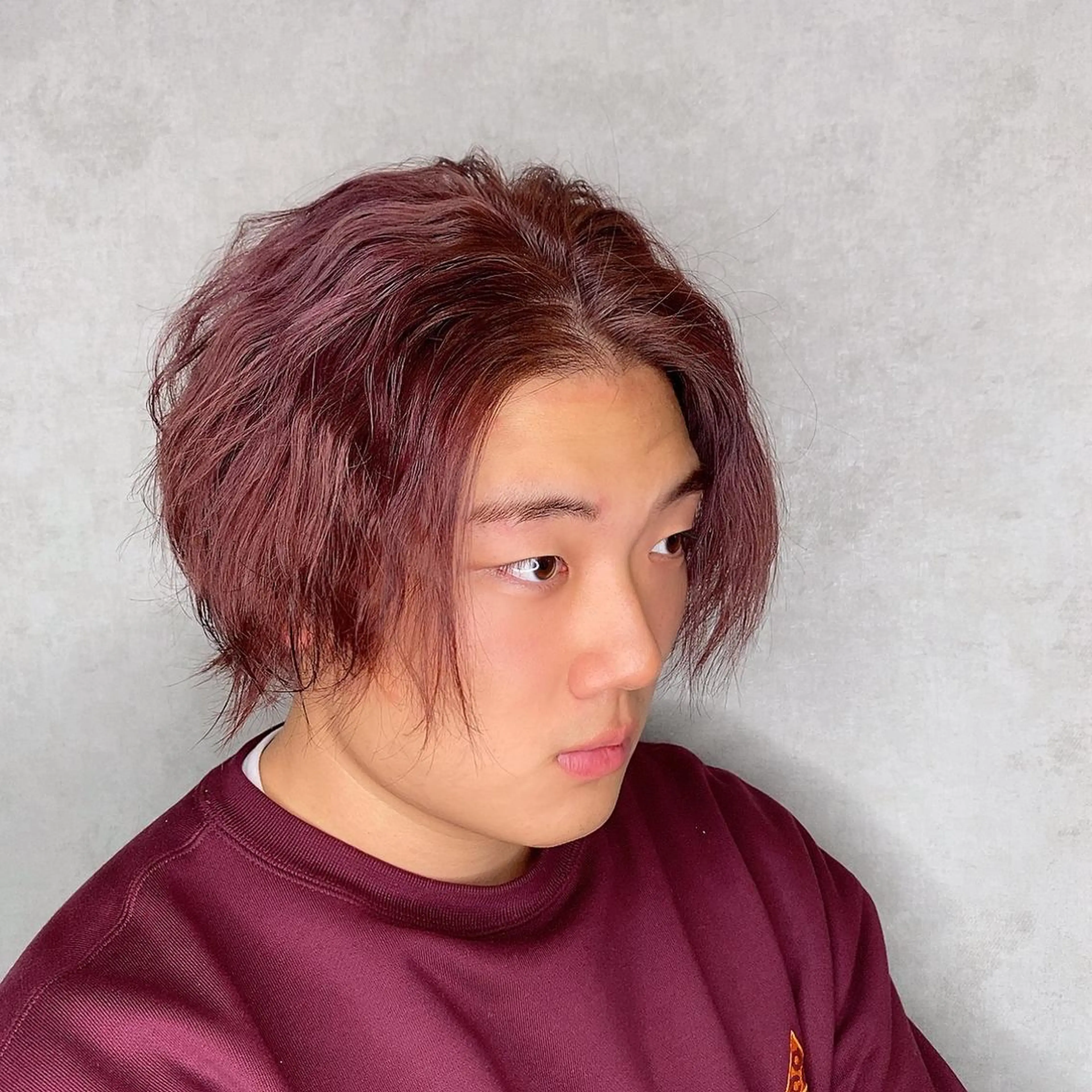 メンズ 福岡縮毛矯正✨️ ストレート 向井和輝のヘアスタイル