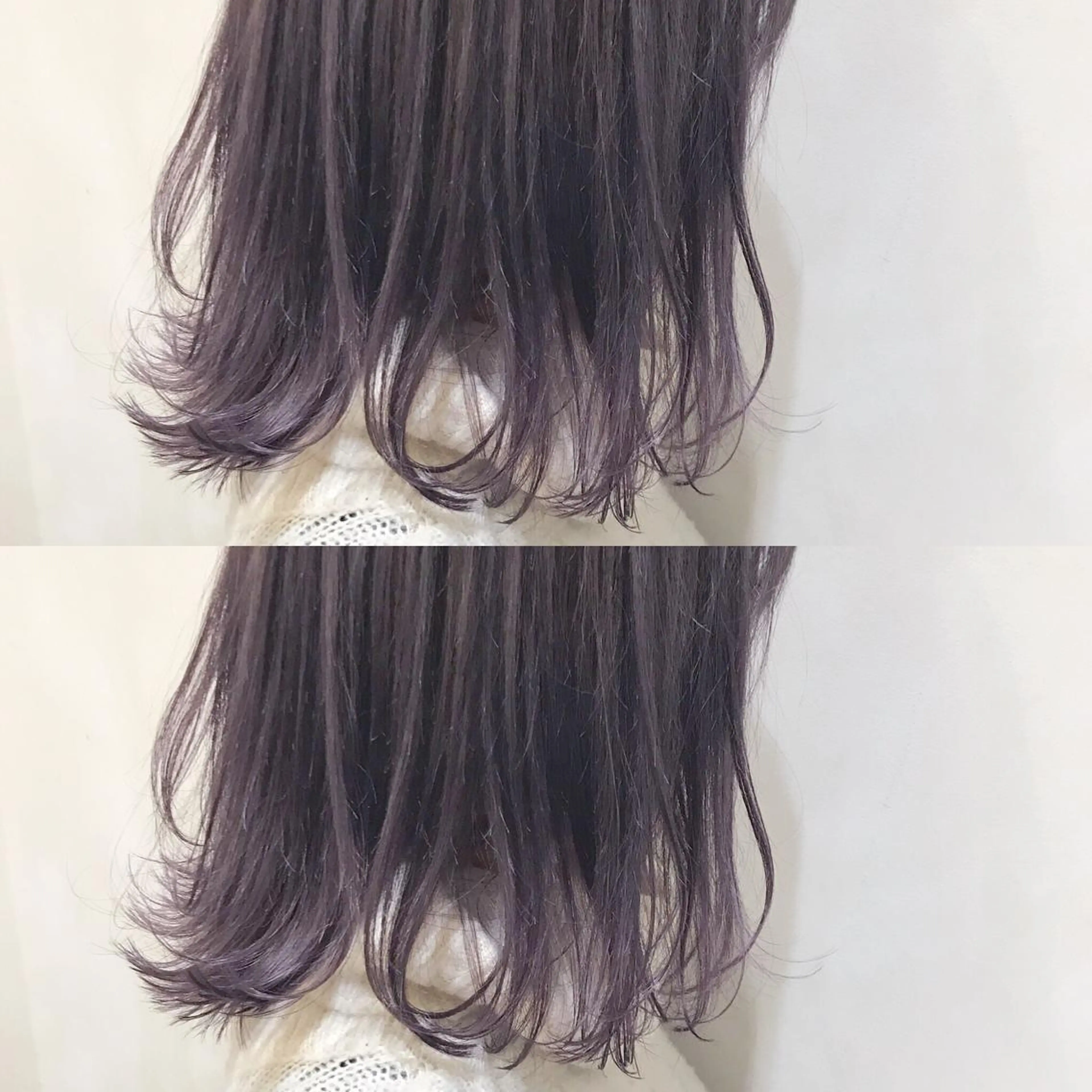 ミディアム カラー ヘアアレンジ アッシュ ラベンダーカラー ラベンダーアッシュ カット ヘアカラー トリートメント ヘアセット 🫧柔色/トレンド カラー/川辺晴加のヘアスタイル