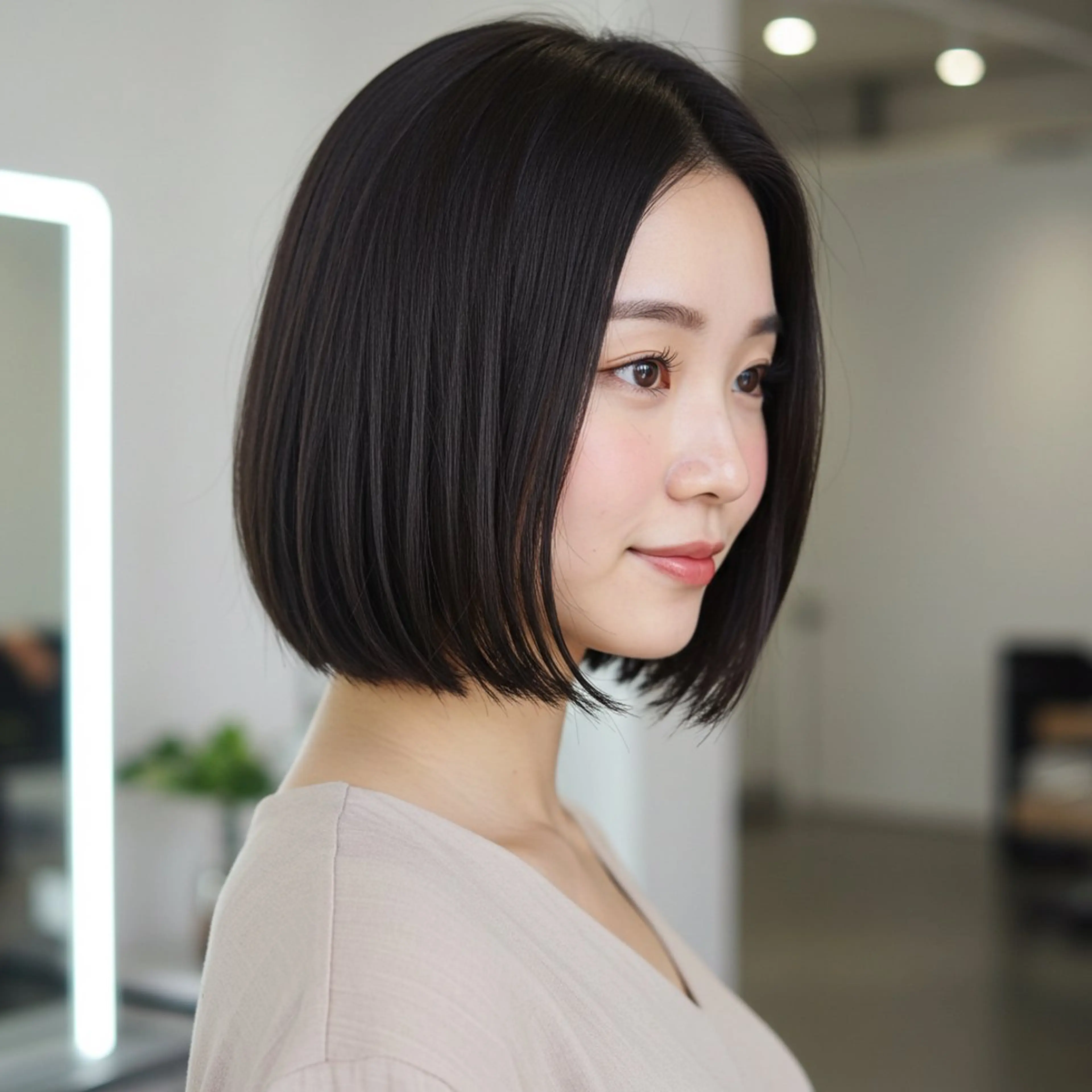 ミディアム 似合わせボブ✖️ 韓国レイヤー✨小関のヘアスタイル