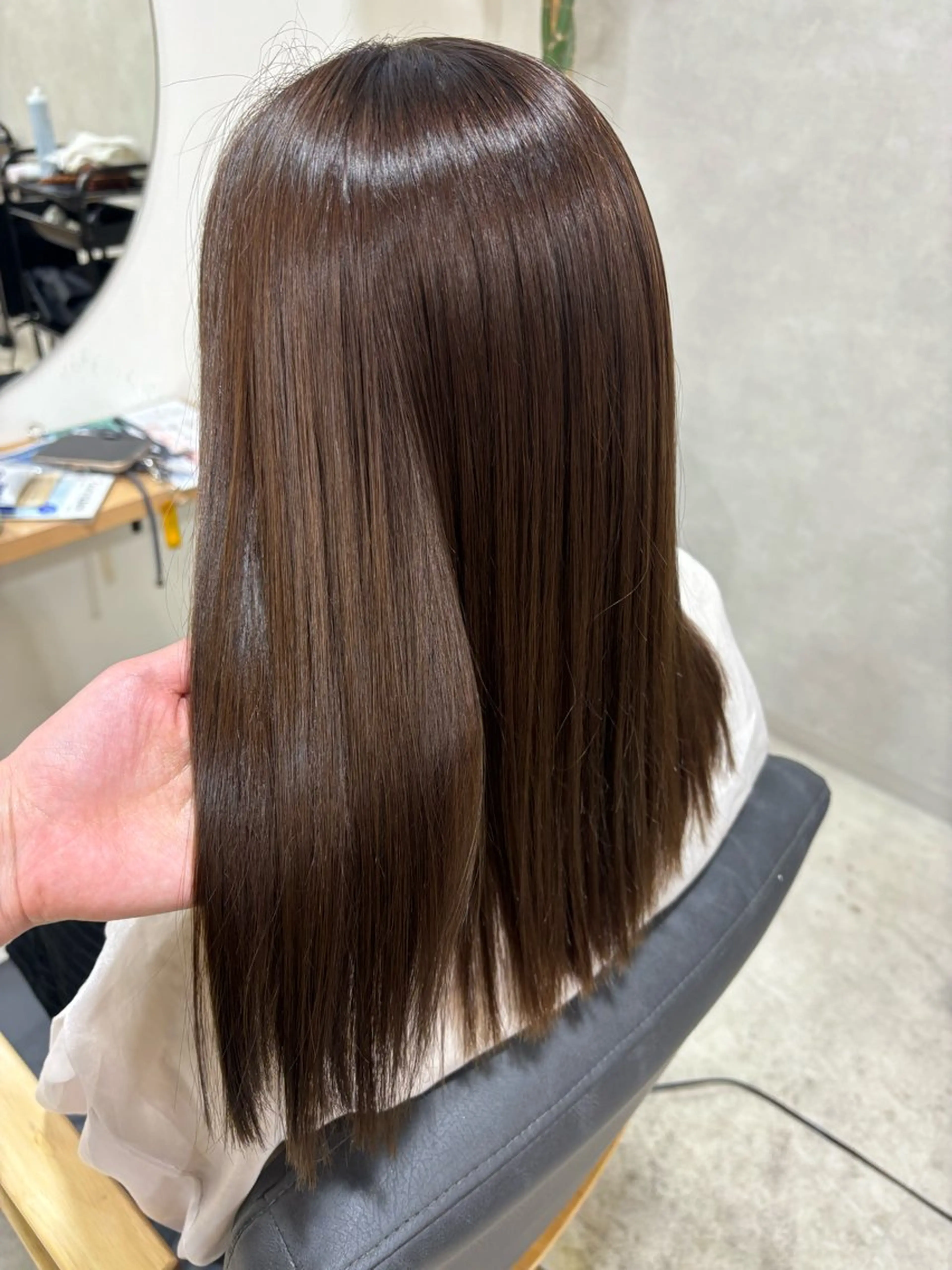 セミロング トリートメント トリートメント ちかまつ かずやのヘアスタイル