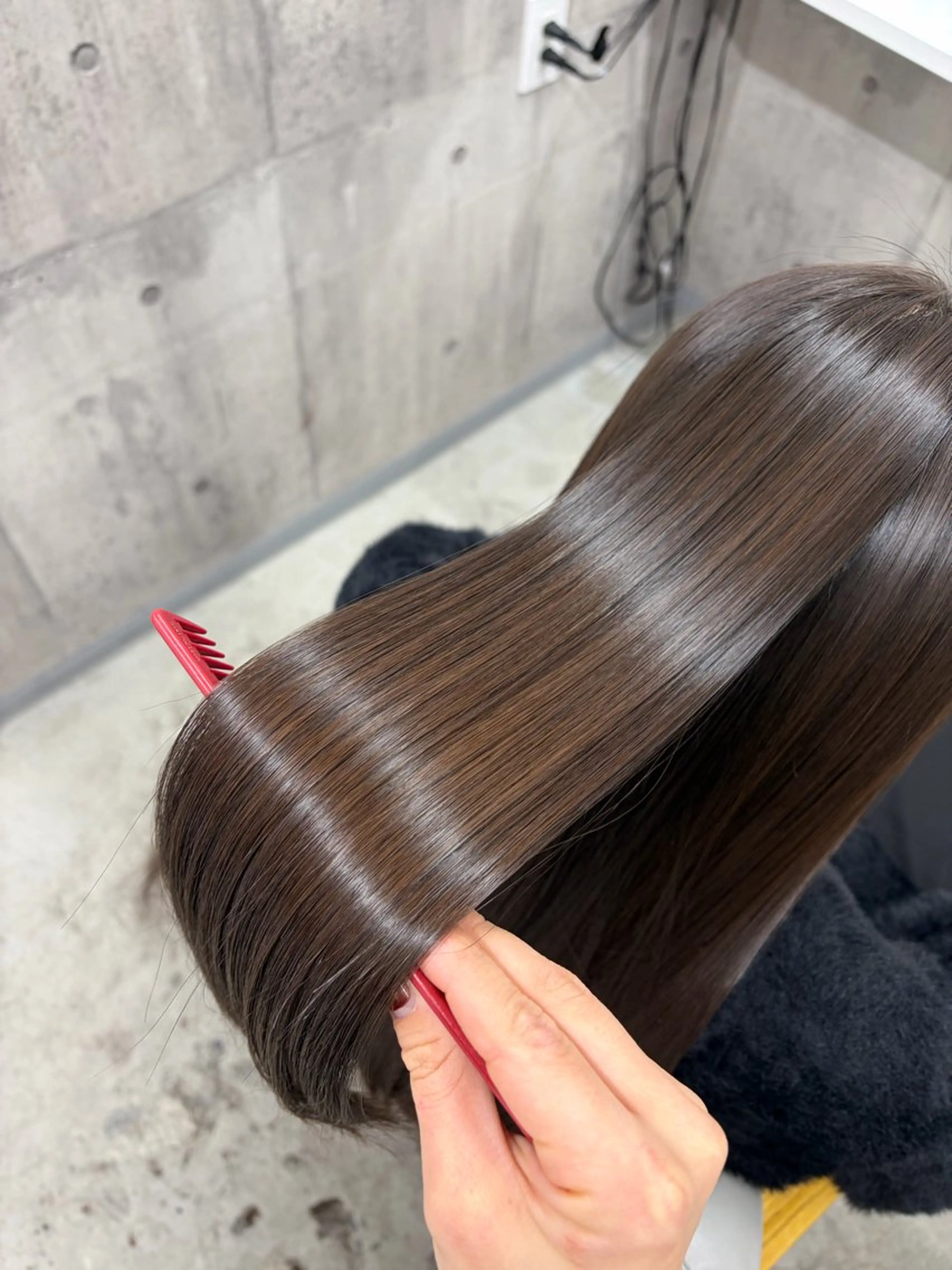 ロング カラー カット ヘアカラー トリートメント ageless/ nana/髪質改善のヘアスタイル