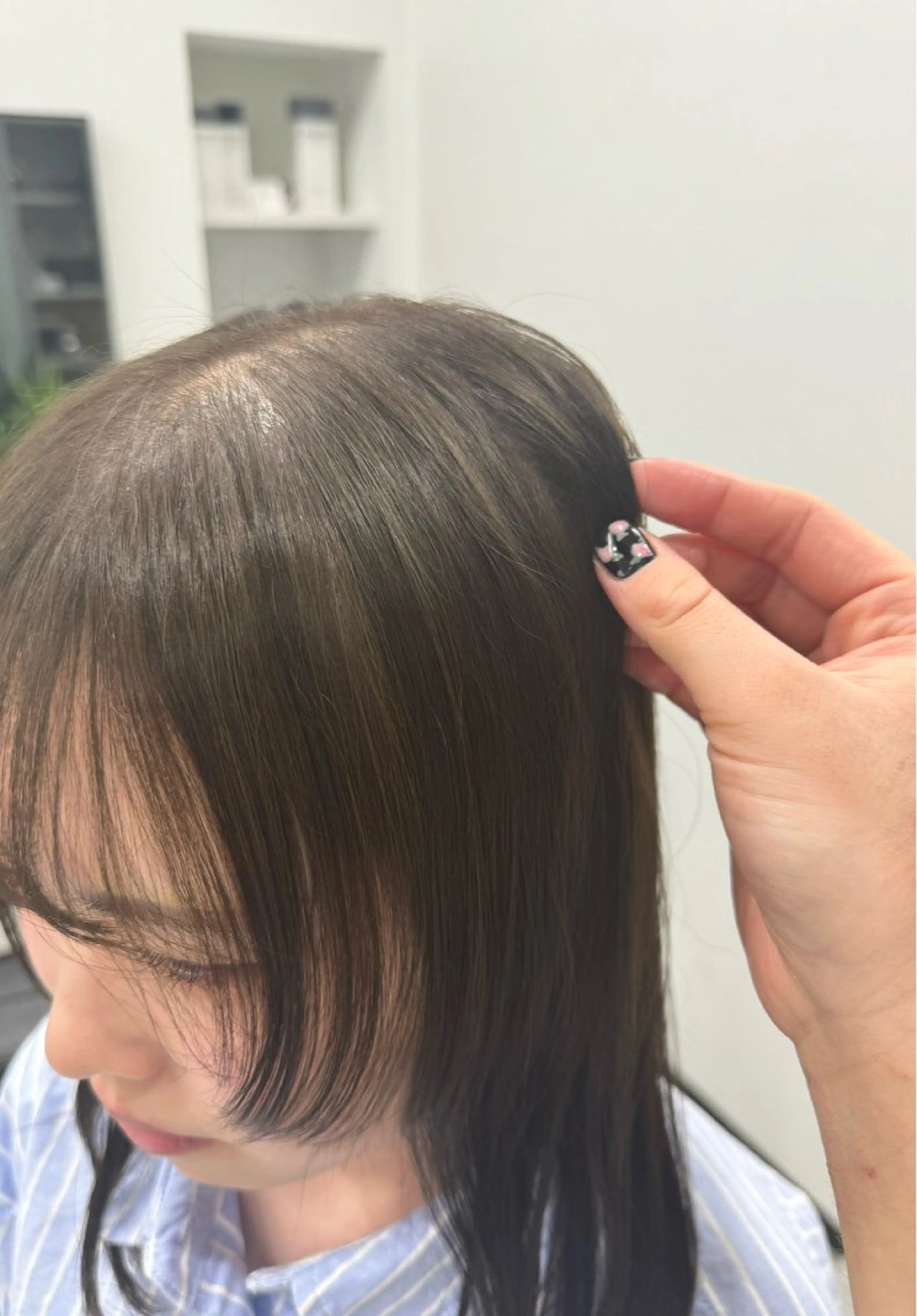 ミディアム カラー 𝘀𝗮𝗲 ⑅*/ 艶髪/ショートボブのヘアスタイル