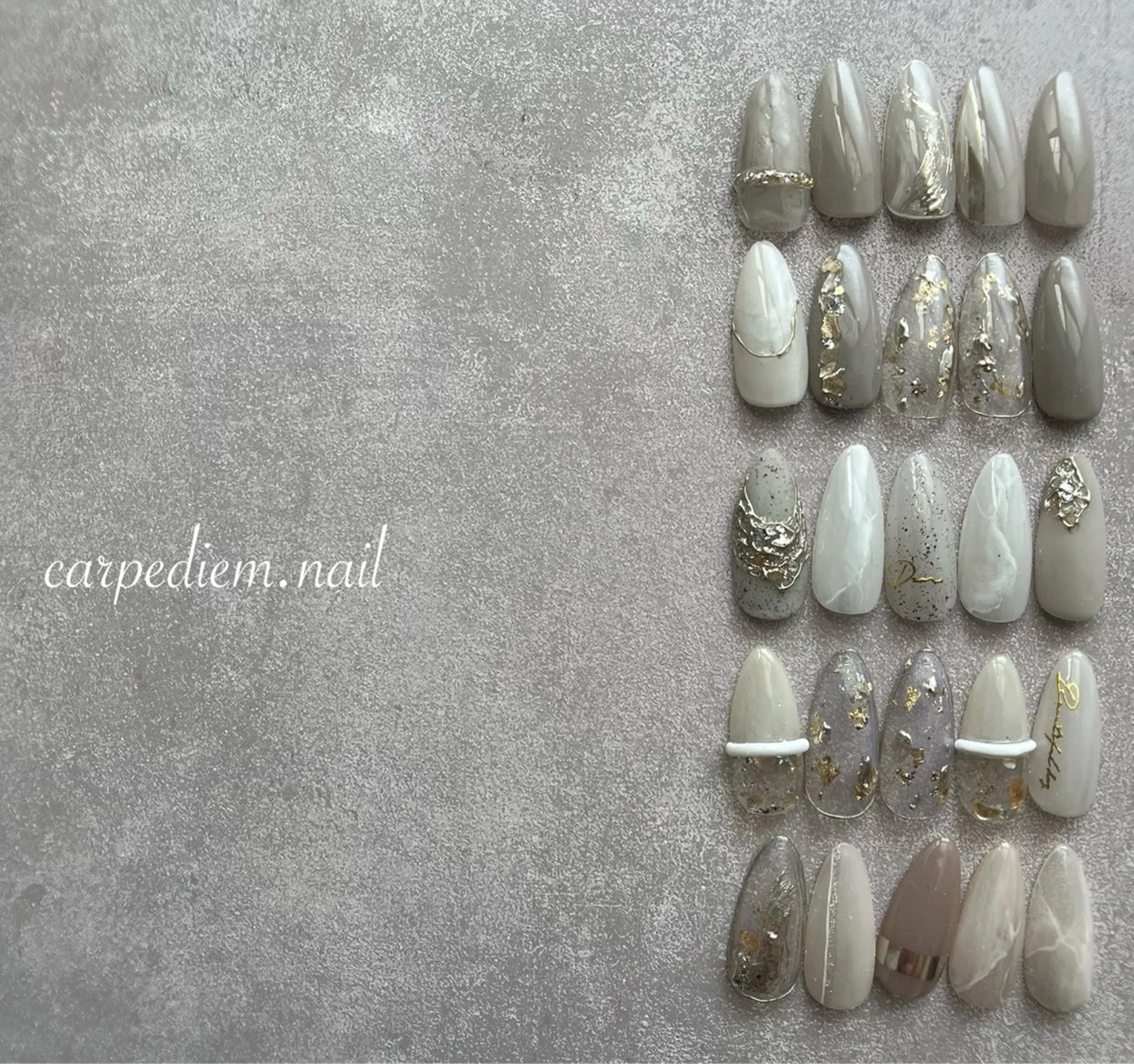 ネイル ニュアンスネイル 城東区ネイルサロン carpediemのネイルデザイン
