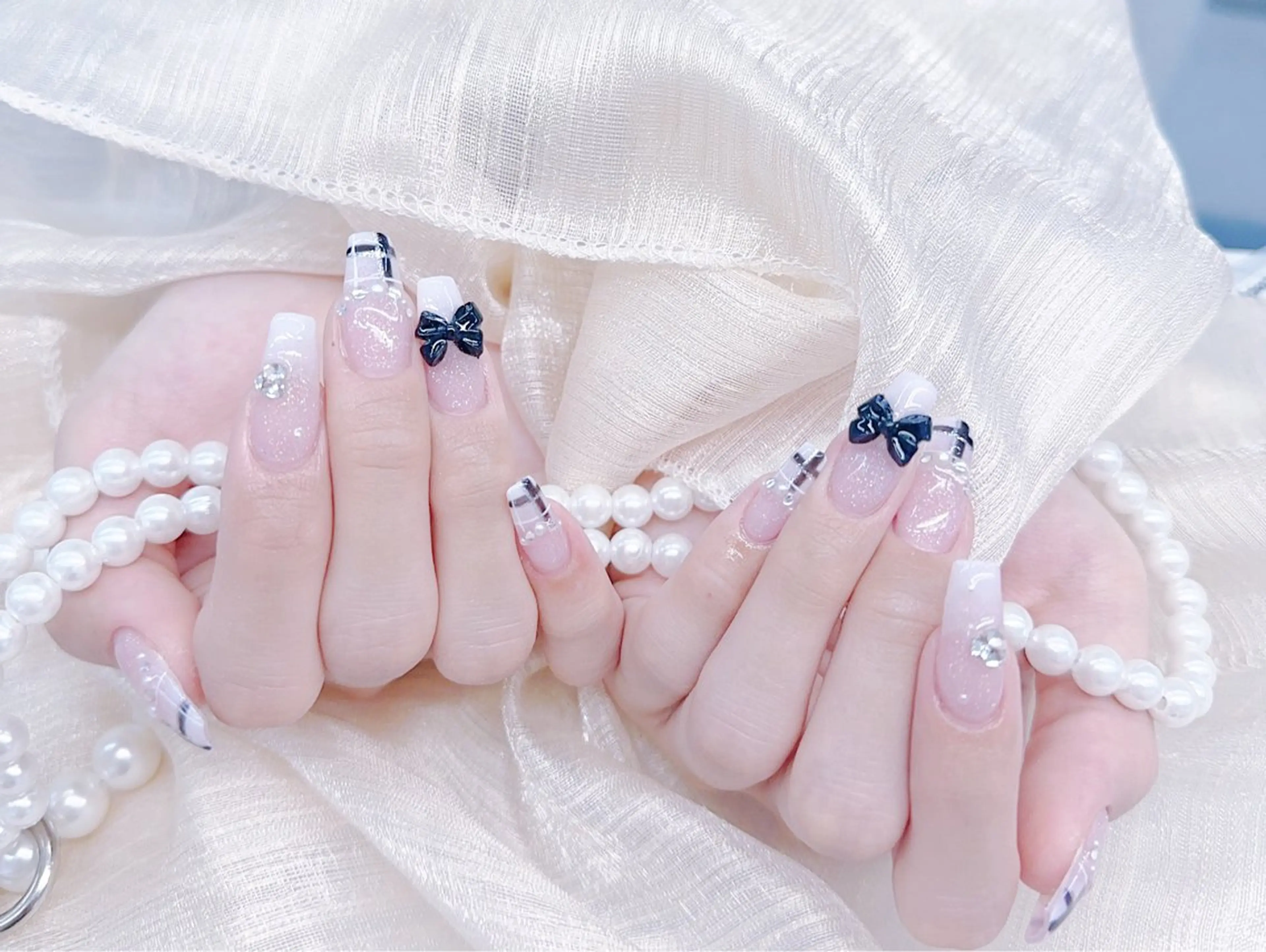 ネイル ☁️Minmin Tsuki💙🩵のネイルデザイン