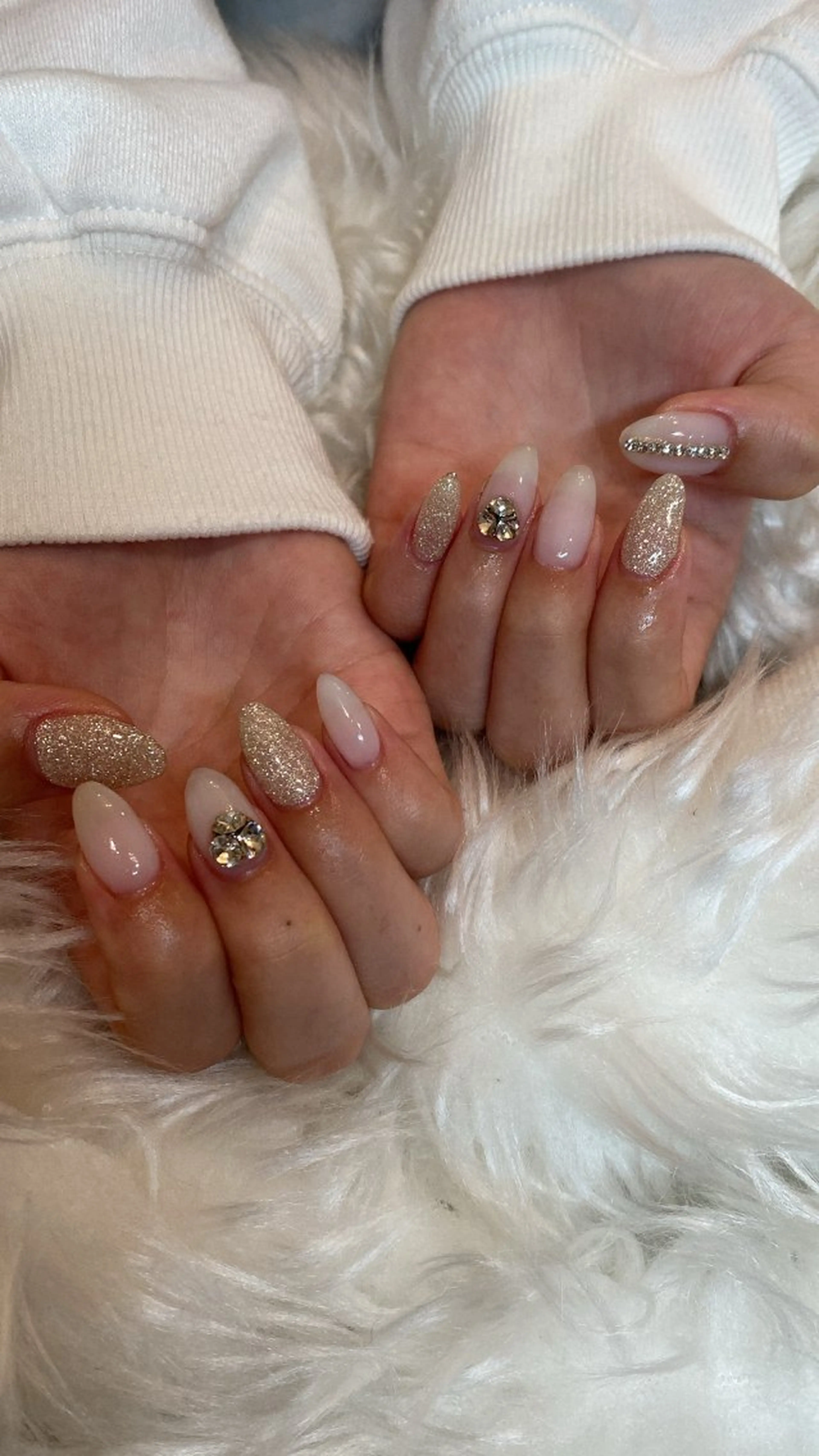 ネイル ハンドネイル crystal ⭐︎ colorのネイルデザイン