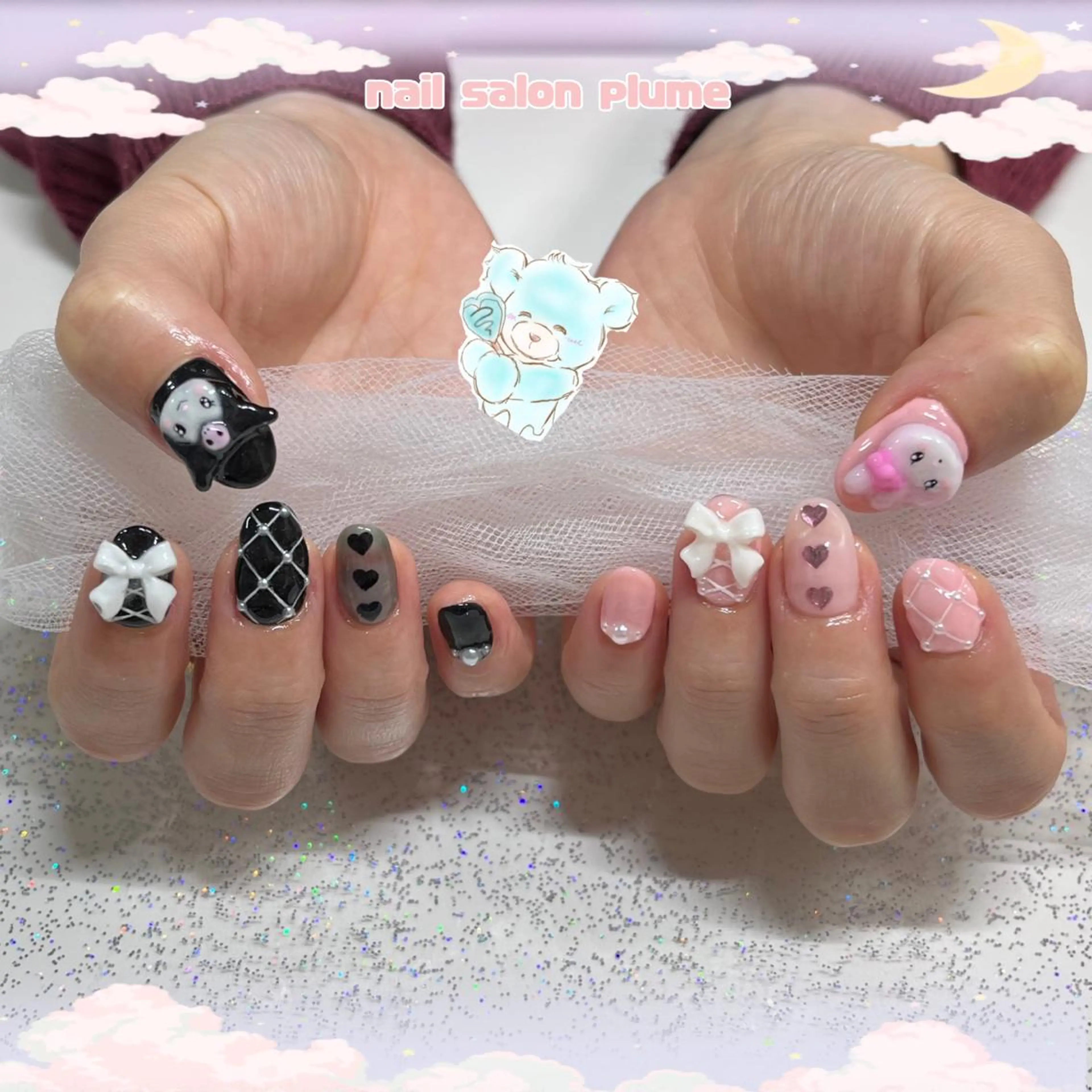 ネイル ハンドネイル plume nail ☆韓国ネイルのネイルデザイン