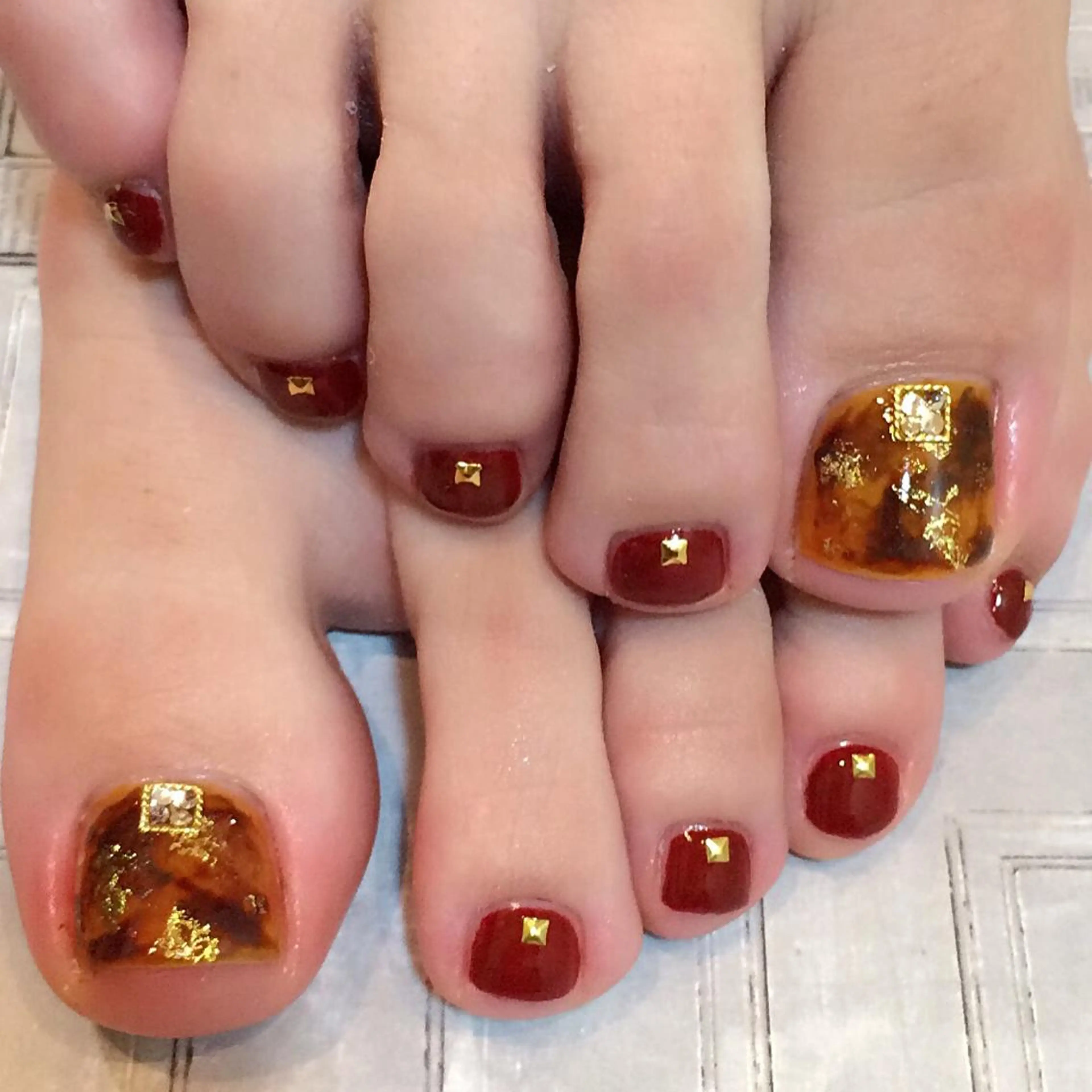 ネイル アートネイル べっ甲ネイル jdn kayokoのネイルデザイン