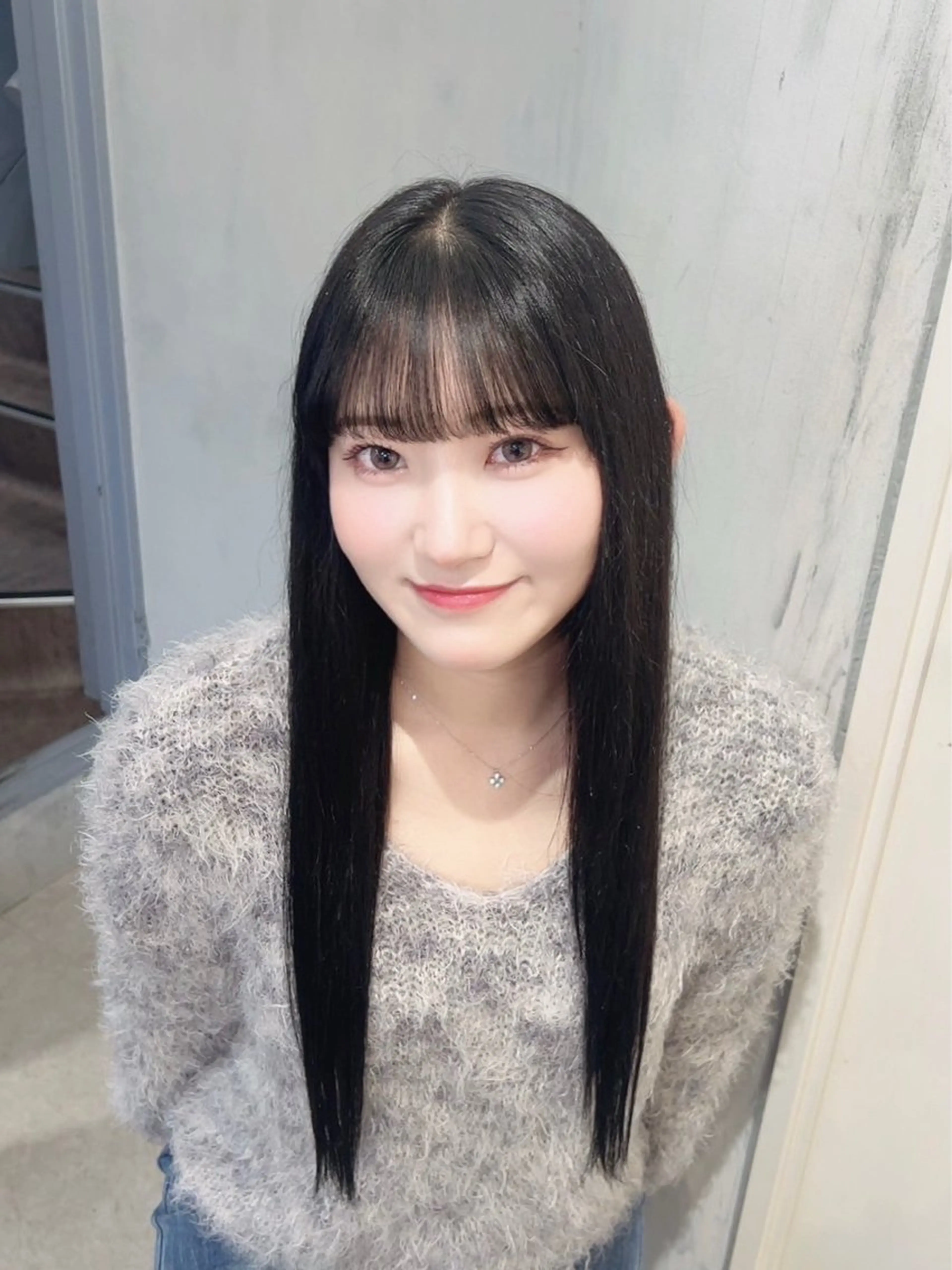 ロング カラー カット ヘアカラー トリートメント 아이리(アイリ) 縮毛矯正⋆౨ৎ゚⟡.のヘアスタイル