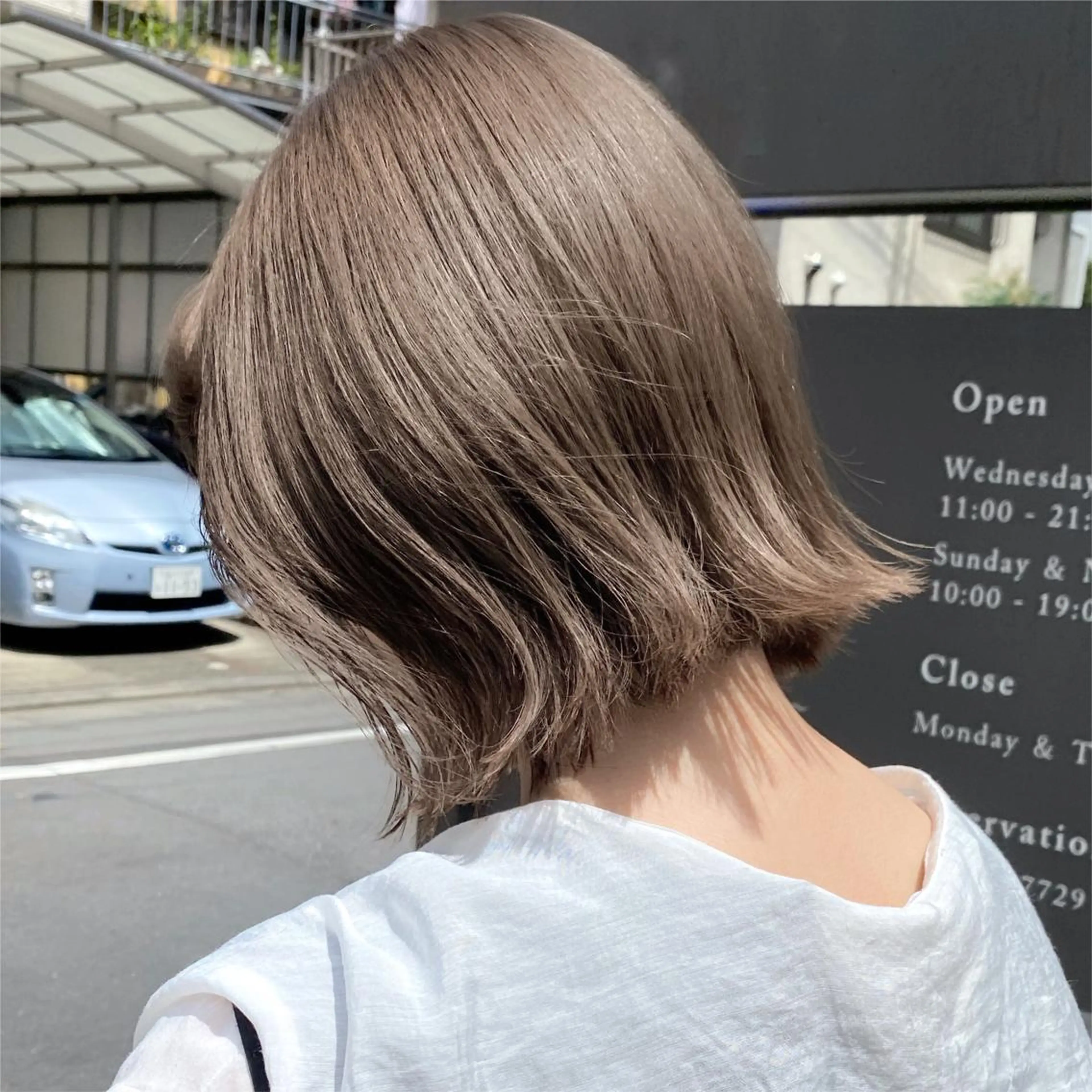 ショート カラー ボブ/ミニボブ 透明感カラーkadoのヘアスタイル