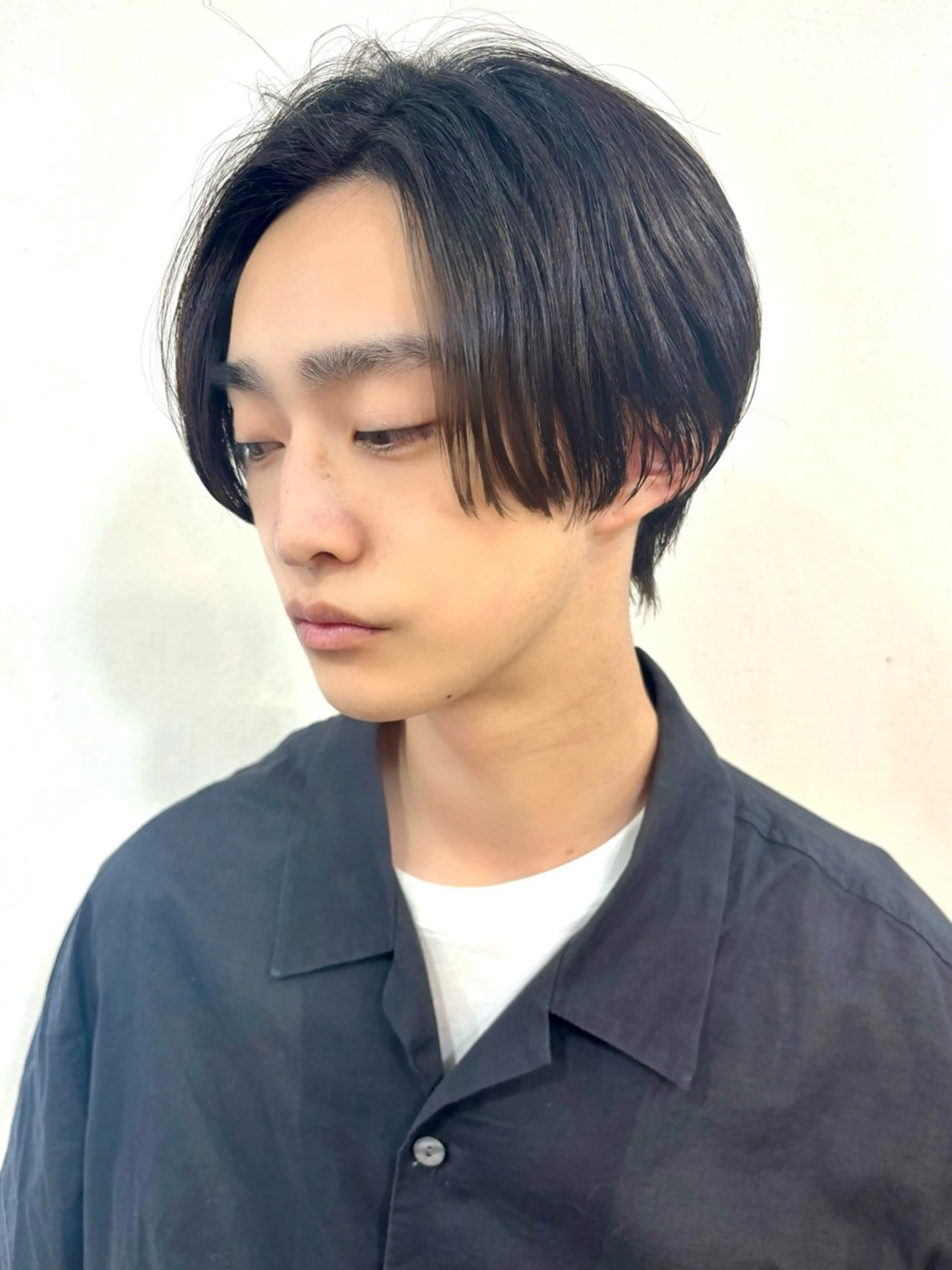 [男性様クーポン]メンズカット＋ナチュラル縮毛矯正✨センターパート、マッシュスタイルにも対応可能♪の写真