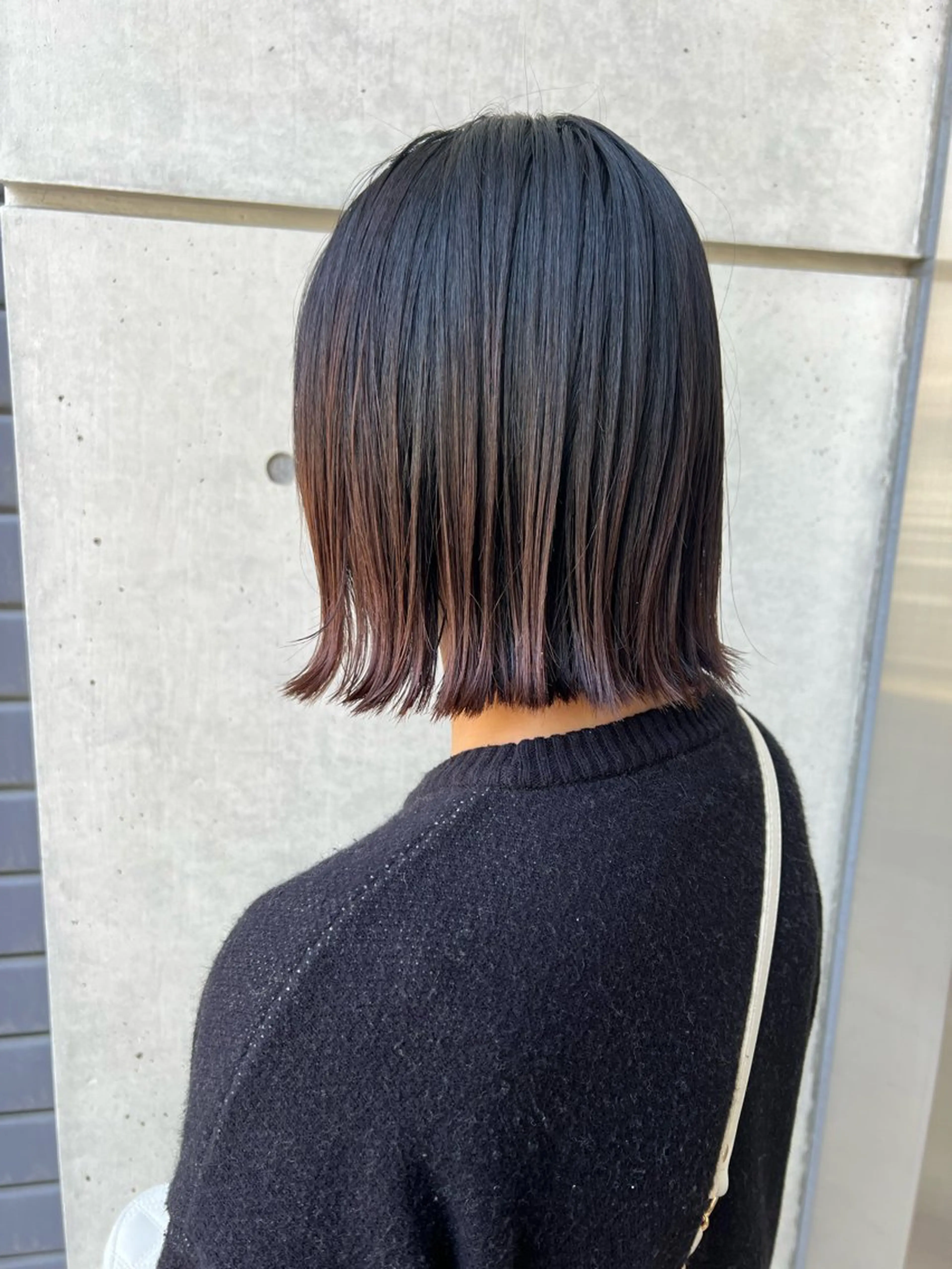 ミディアム カラー グラデーションカラー ボブ カット ヘッドスパ IKU ミニボブ名古屋のヘアスタイル