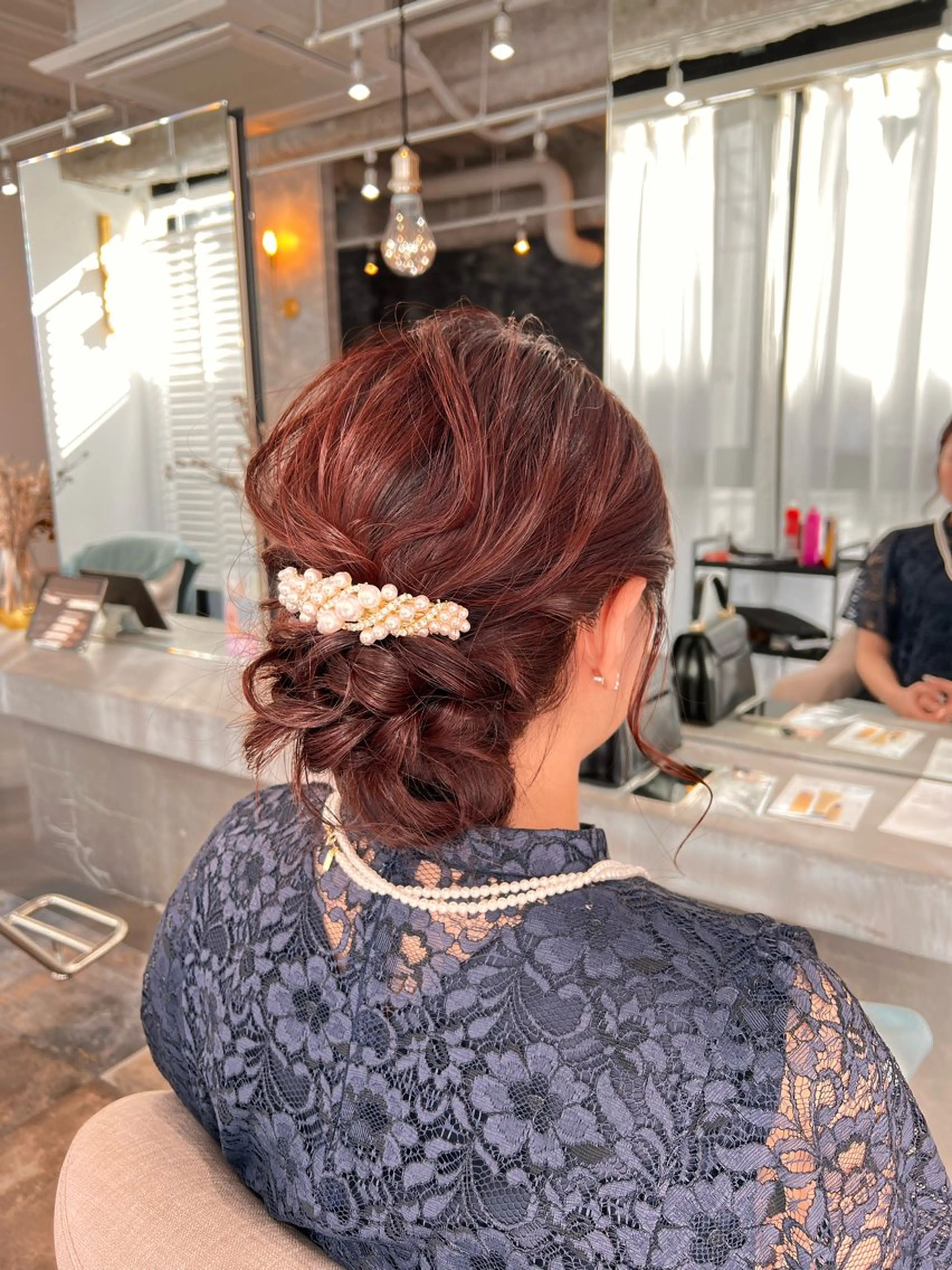 セミロング ヘアセット 💓Yuri💓 ハイトーン/デザインのヘアスタイル