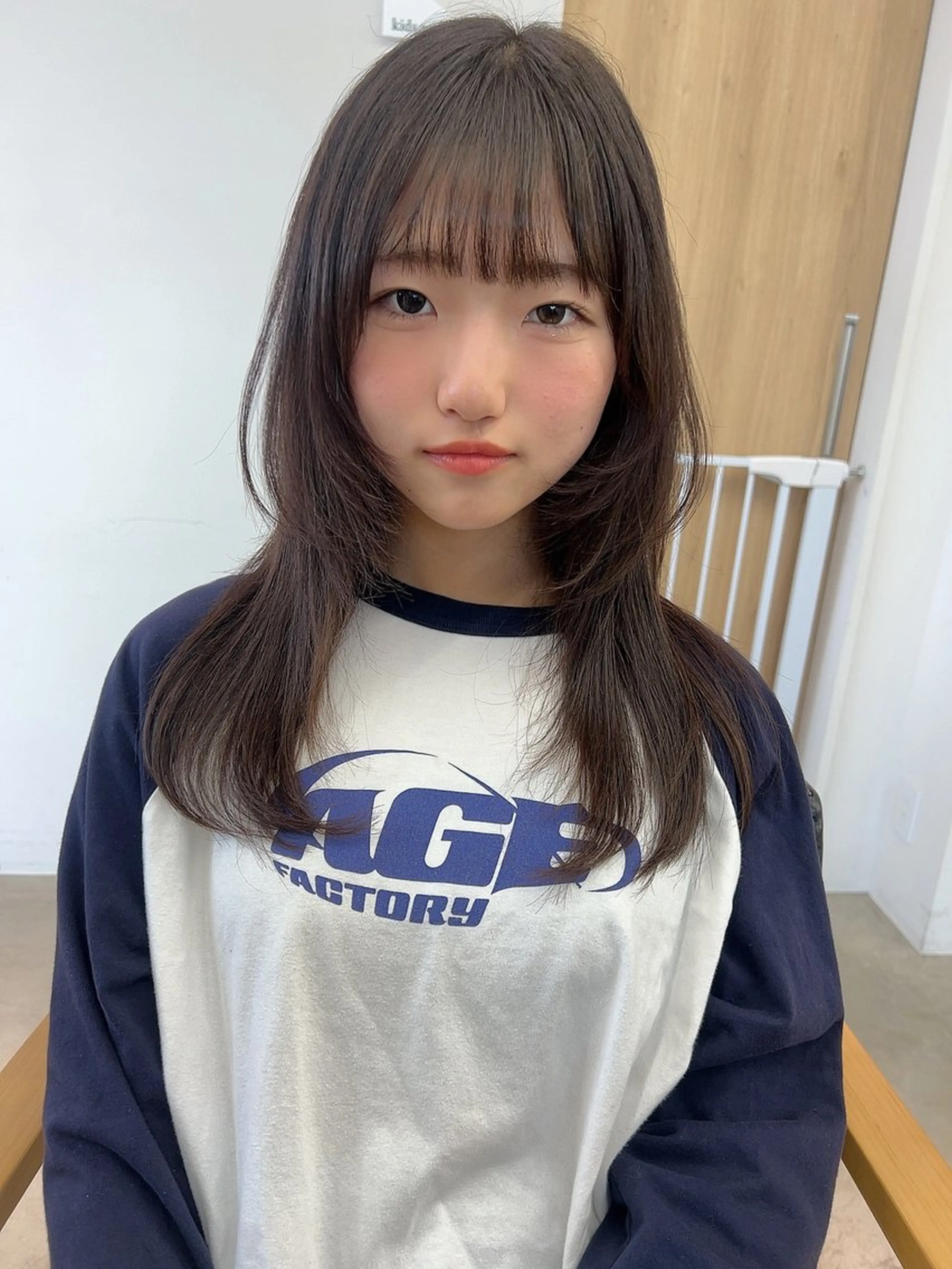 セミロング ハッシュカット カット ヘアカラー トリートメント vince. moekoのヘアスタイル