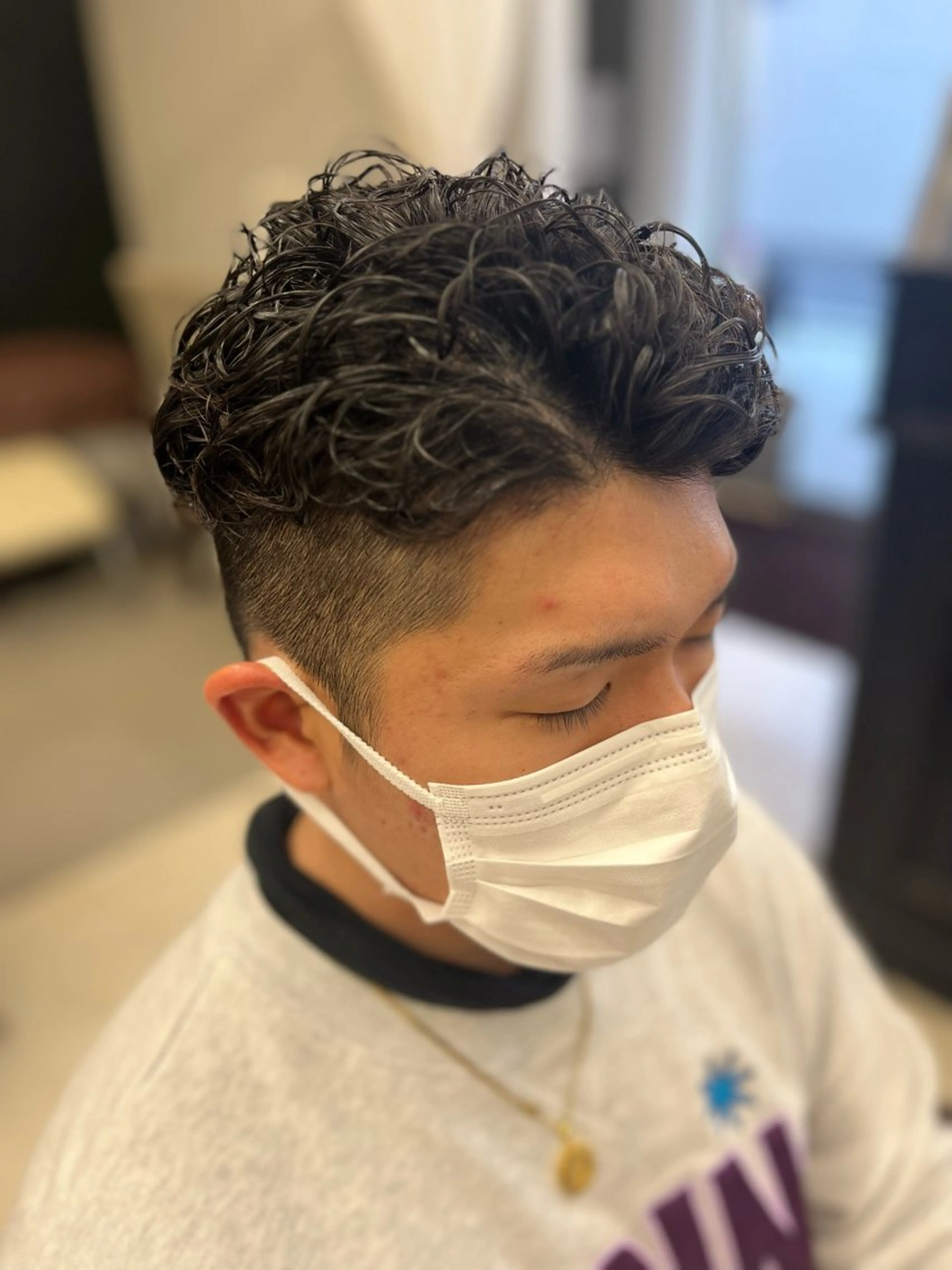 ショート メンズ メンズパーマ カット 小島 凜のヘアスタイル
