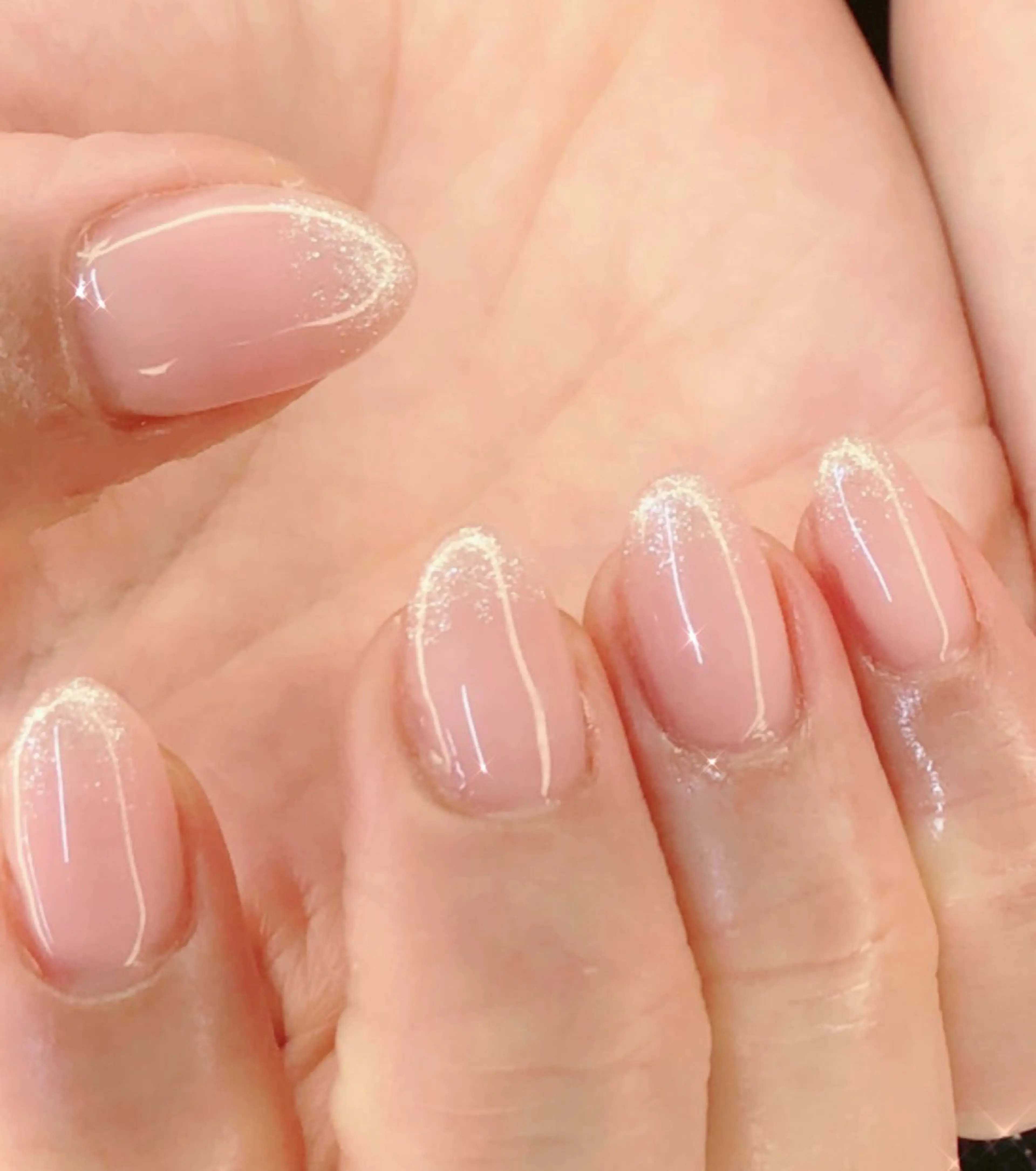 ネイル オーロラネイル フットネイル ジェルネイル ハート 韓国ネイル 大門浜松町 ネイルのネイルデザイン