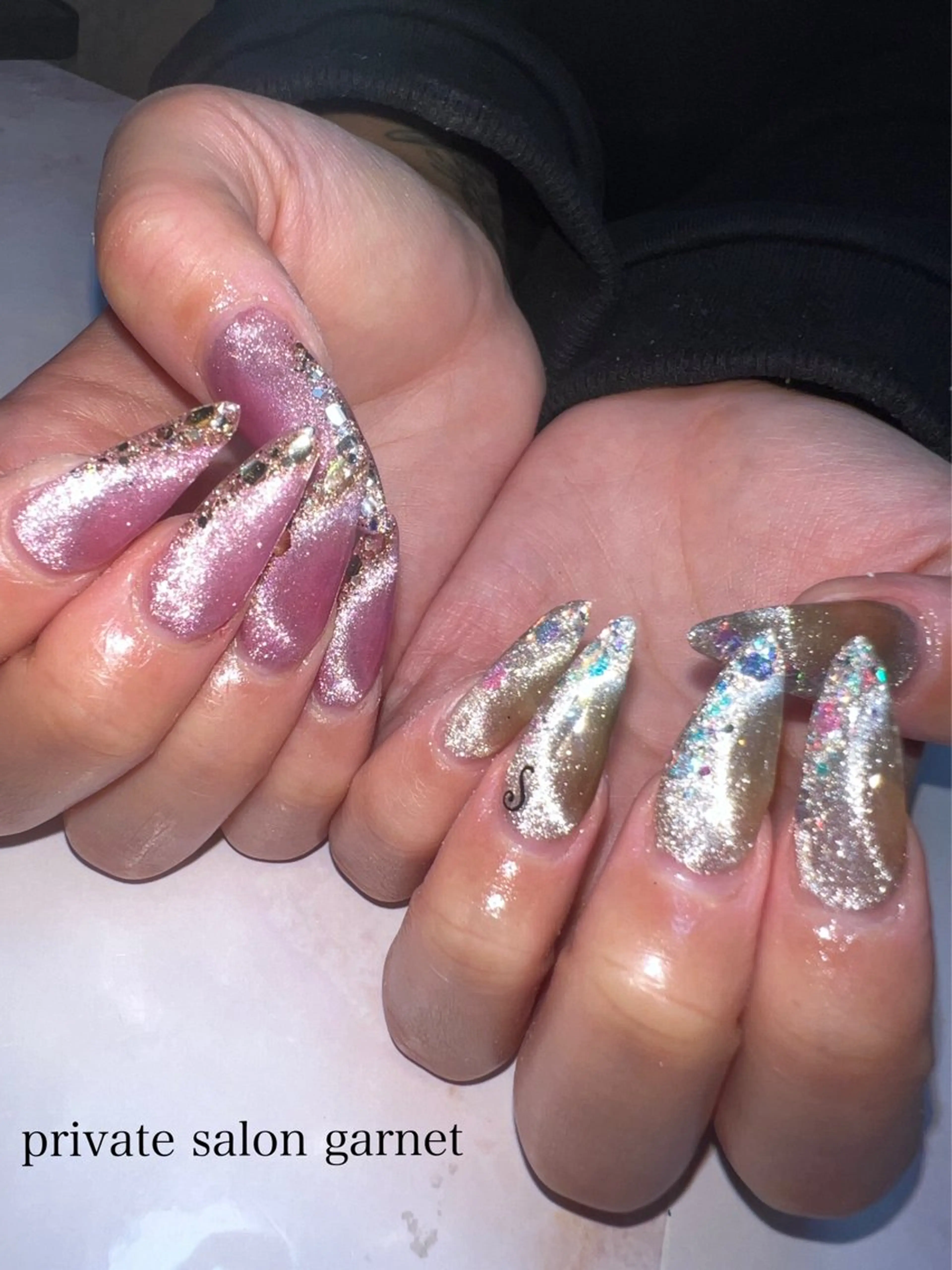 ネイル マグネットネイル ハンドネイル Garnet nailのネイルデザイン