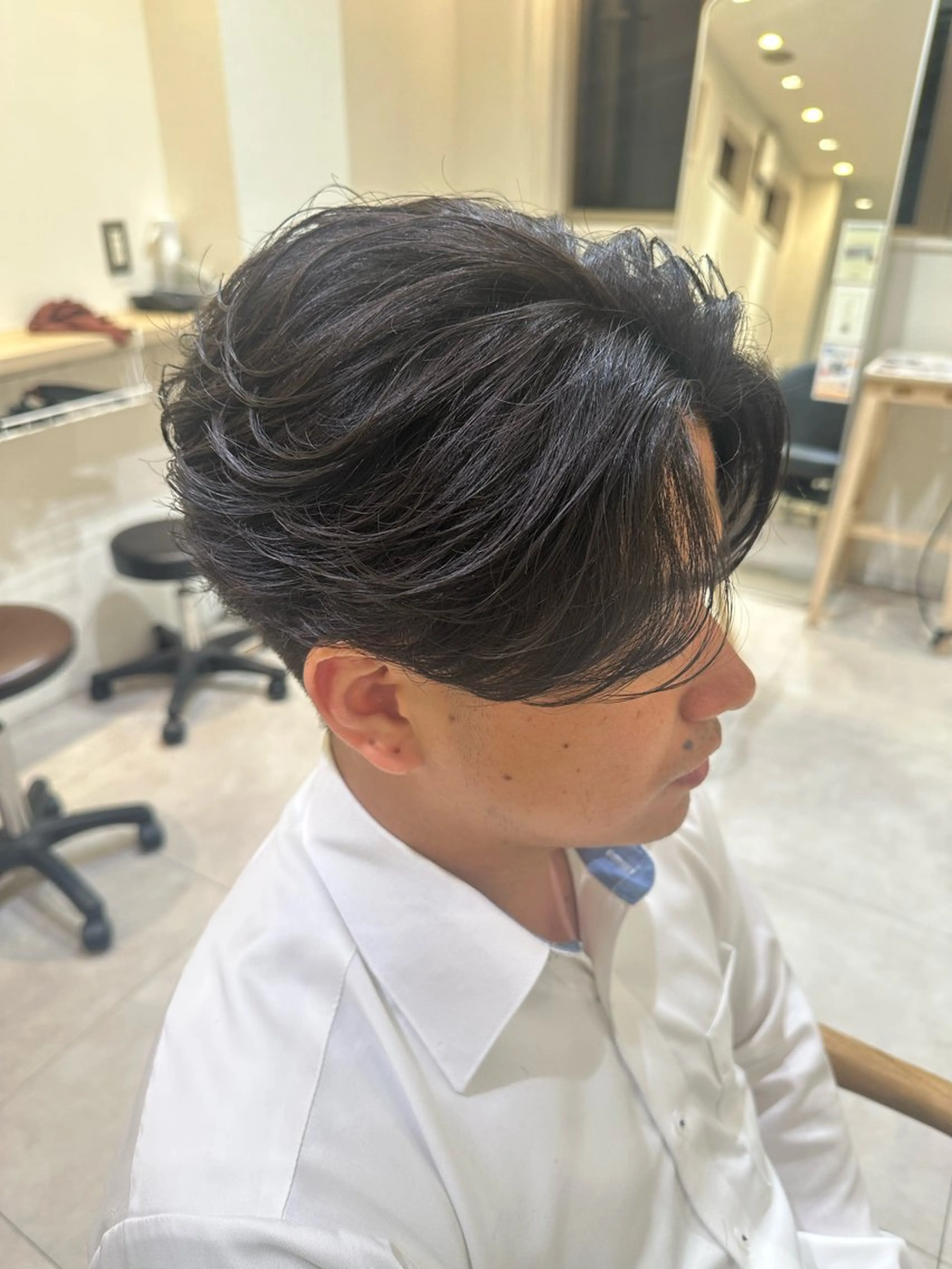ショート パーマ メンズ フェザーパーマ メンズパーマ くせ毛 ニュアンスパーマ カット パーマ トリートメント 【パーマの達人】 💎メンズ特化🔥徹のヘアスタイル