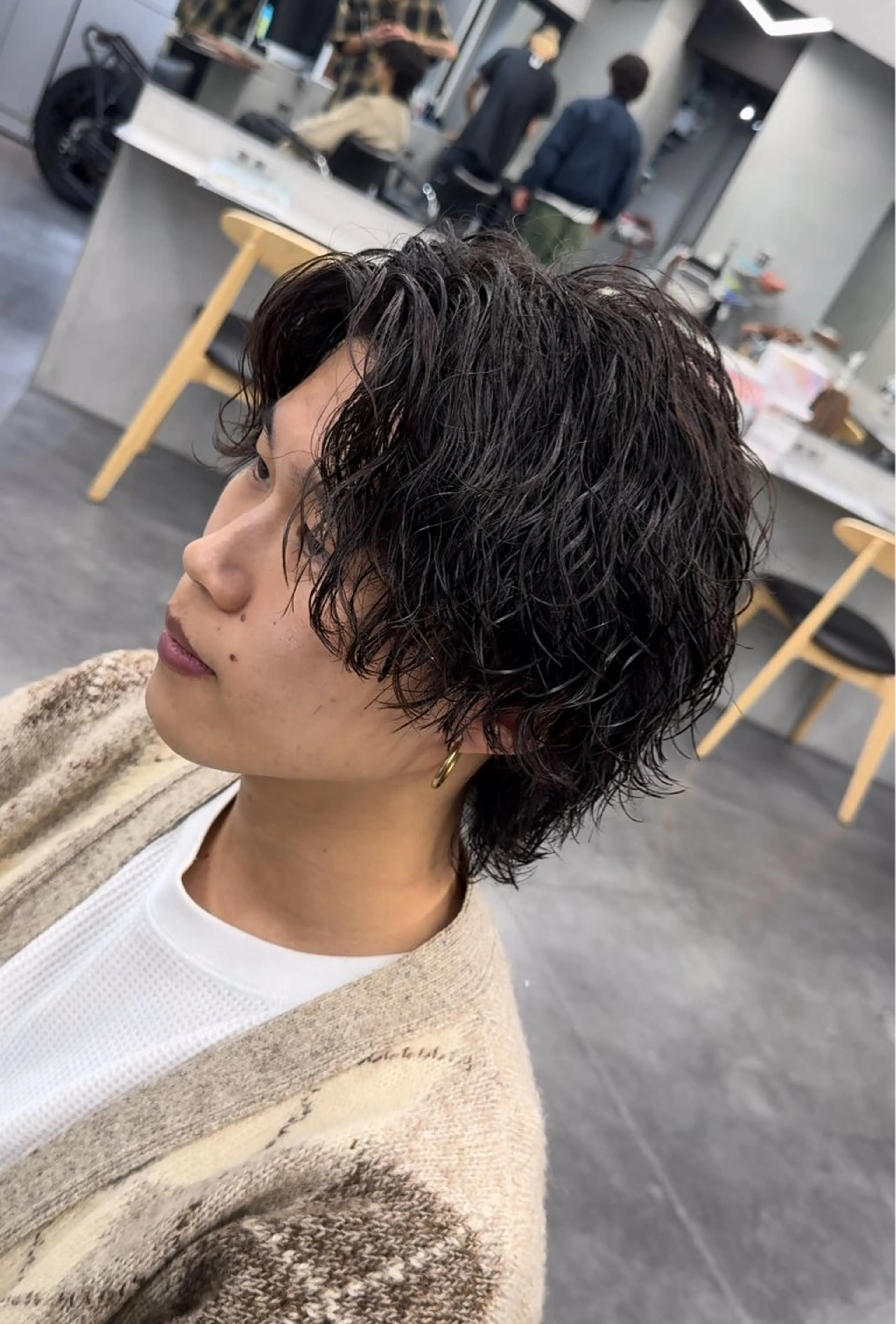 パーマ メンズ カット パーマ トリートメント fifth リュウセイのヘアスタイル
