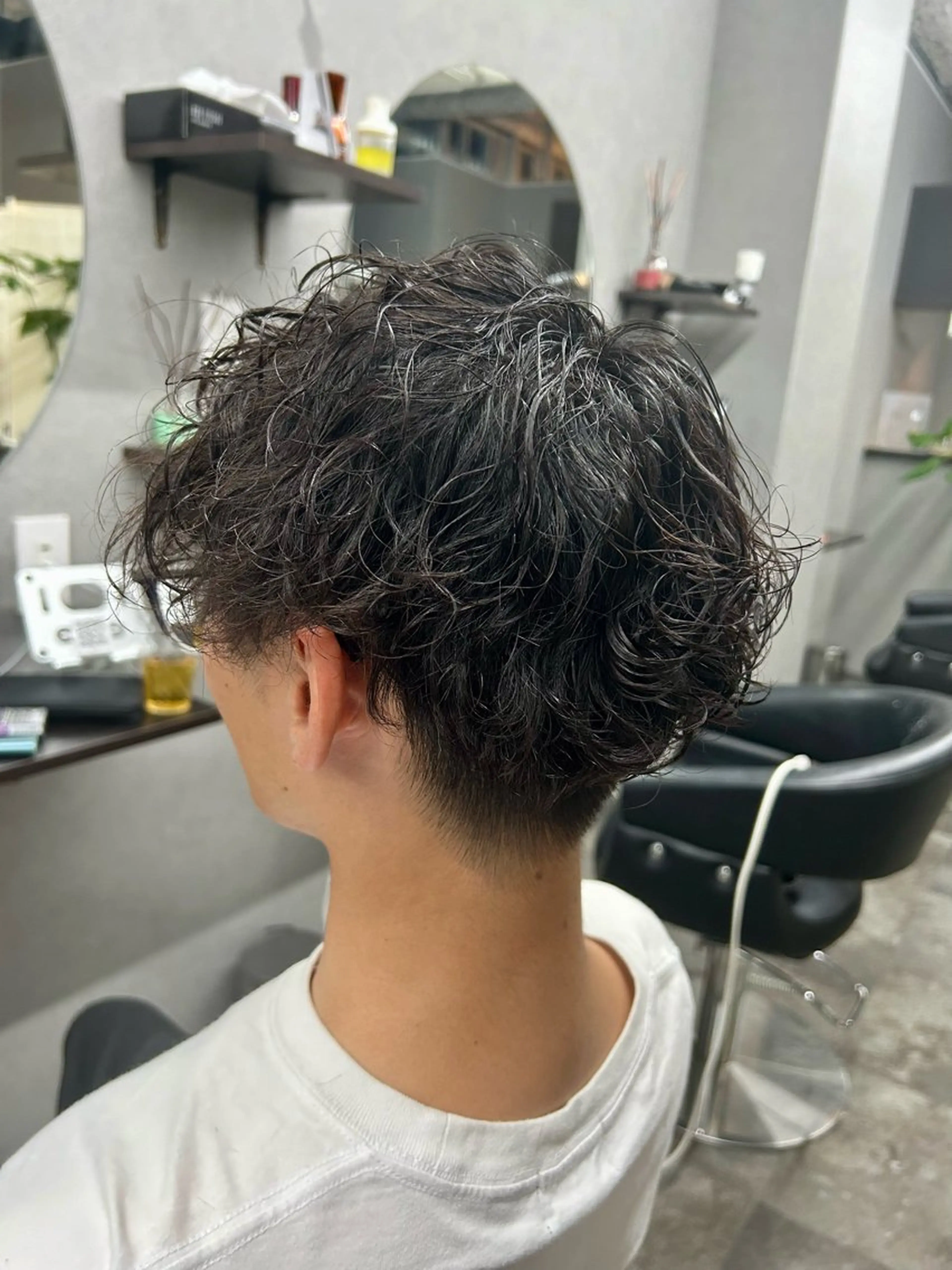 ミディアム パーマ メンズ カット パーマ ♦️お任せ美容師♦️ ★ヤマフジ★のヘアスタイル