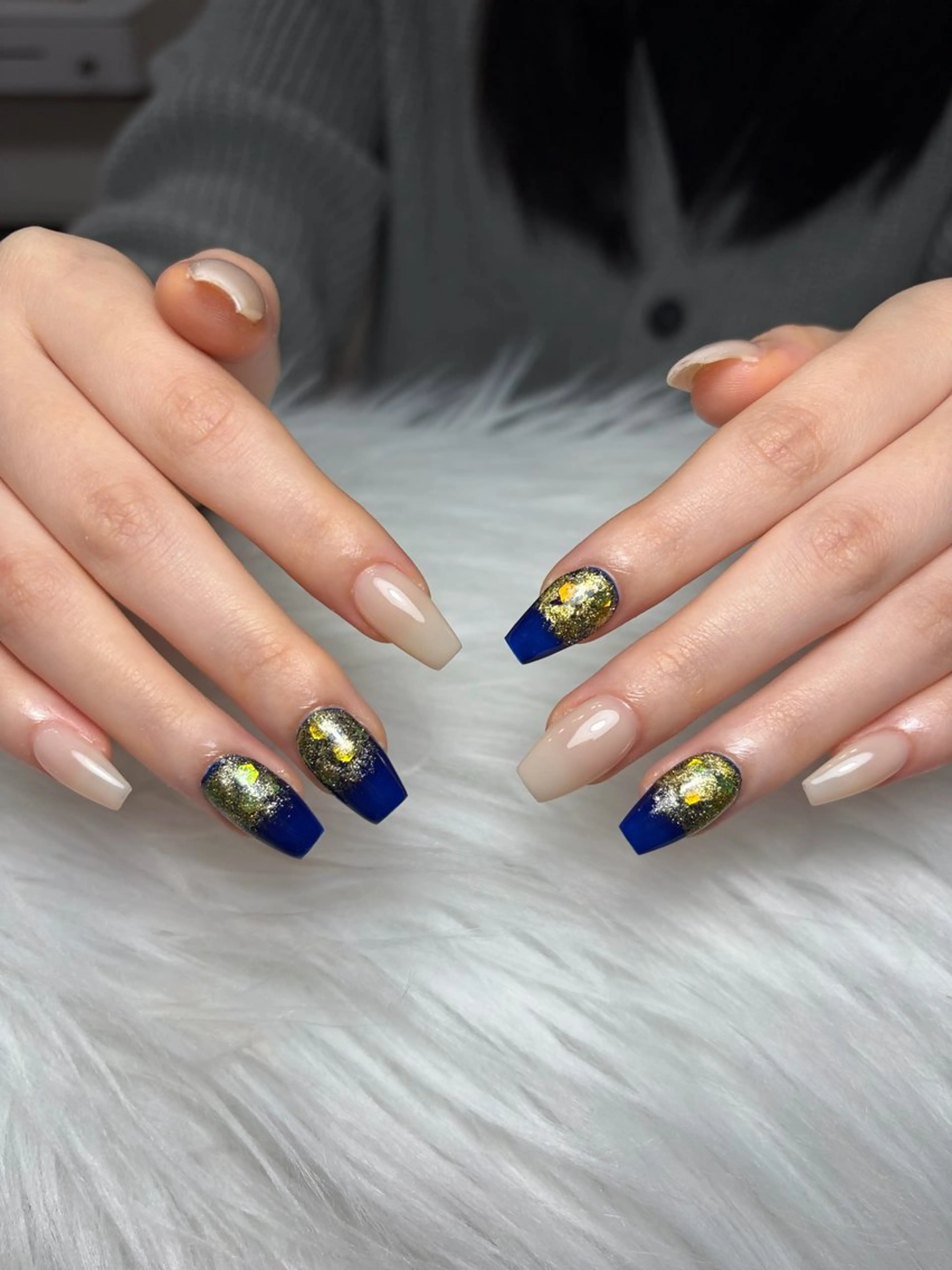 ネイル アートネイル 長さ出し ジェルネイル マグネットネイル ニュアンスネイル ハンドネイル Cloudy Chan Nailのネイルデザイン
