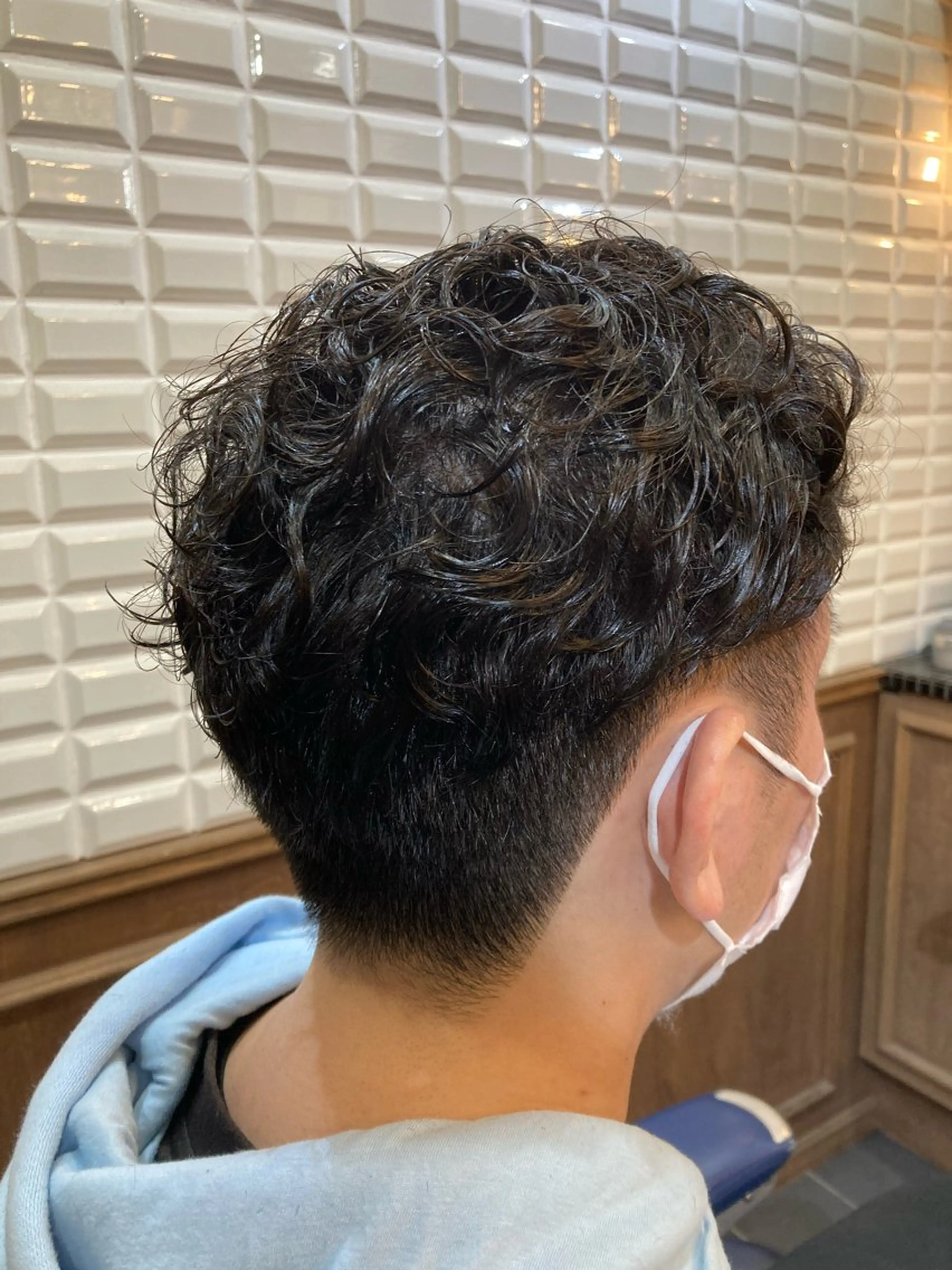 ショート メンズ メンズパーマ ルピナス中田店長 山口大地のヘアスタイル