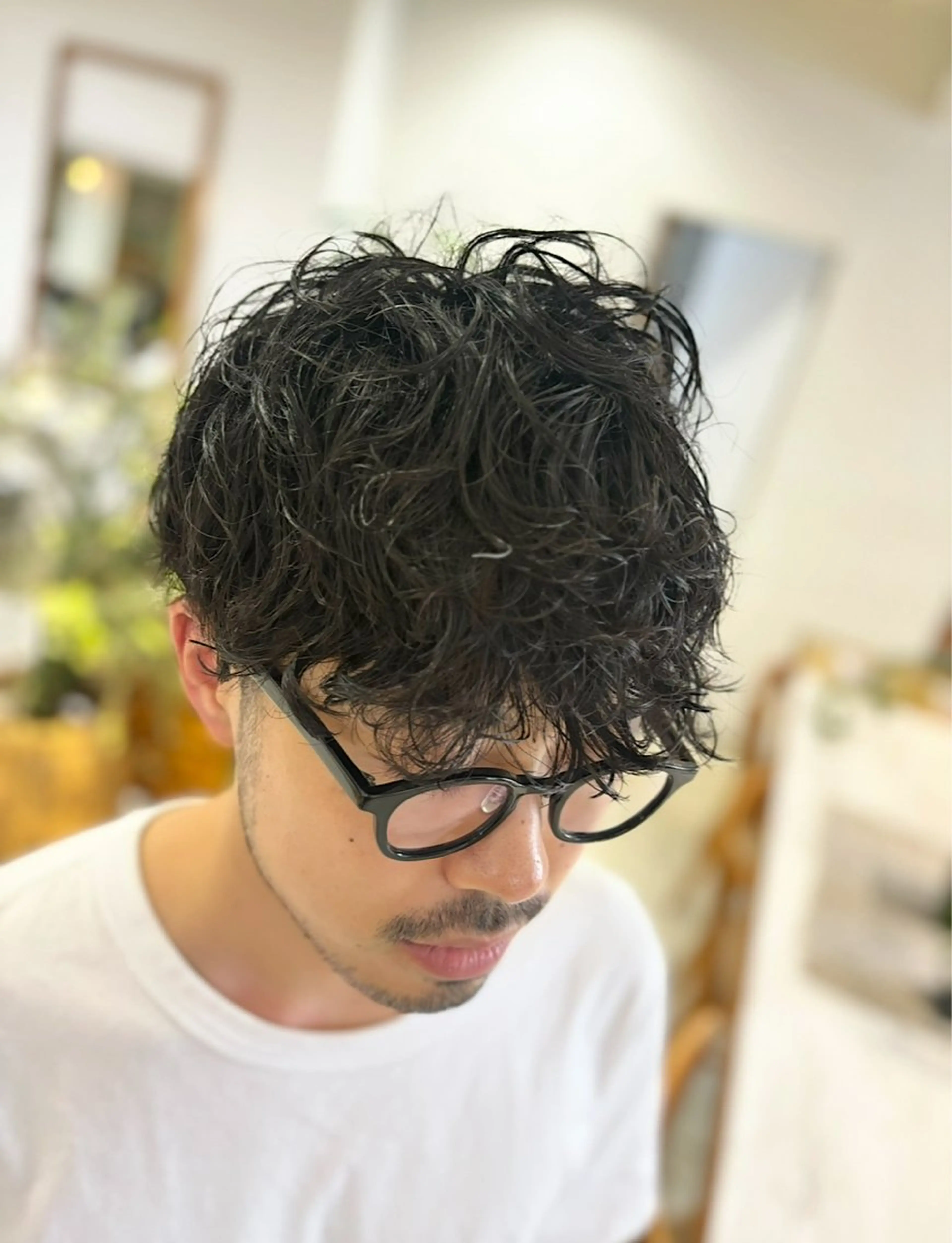 メンズ カット パーマ Lino by hoNuaのヘアスタイル