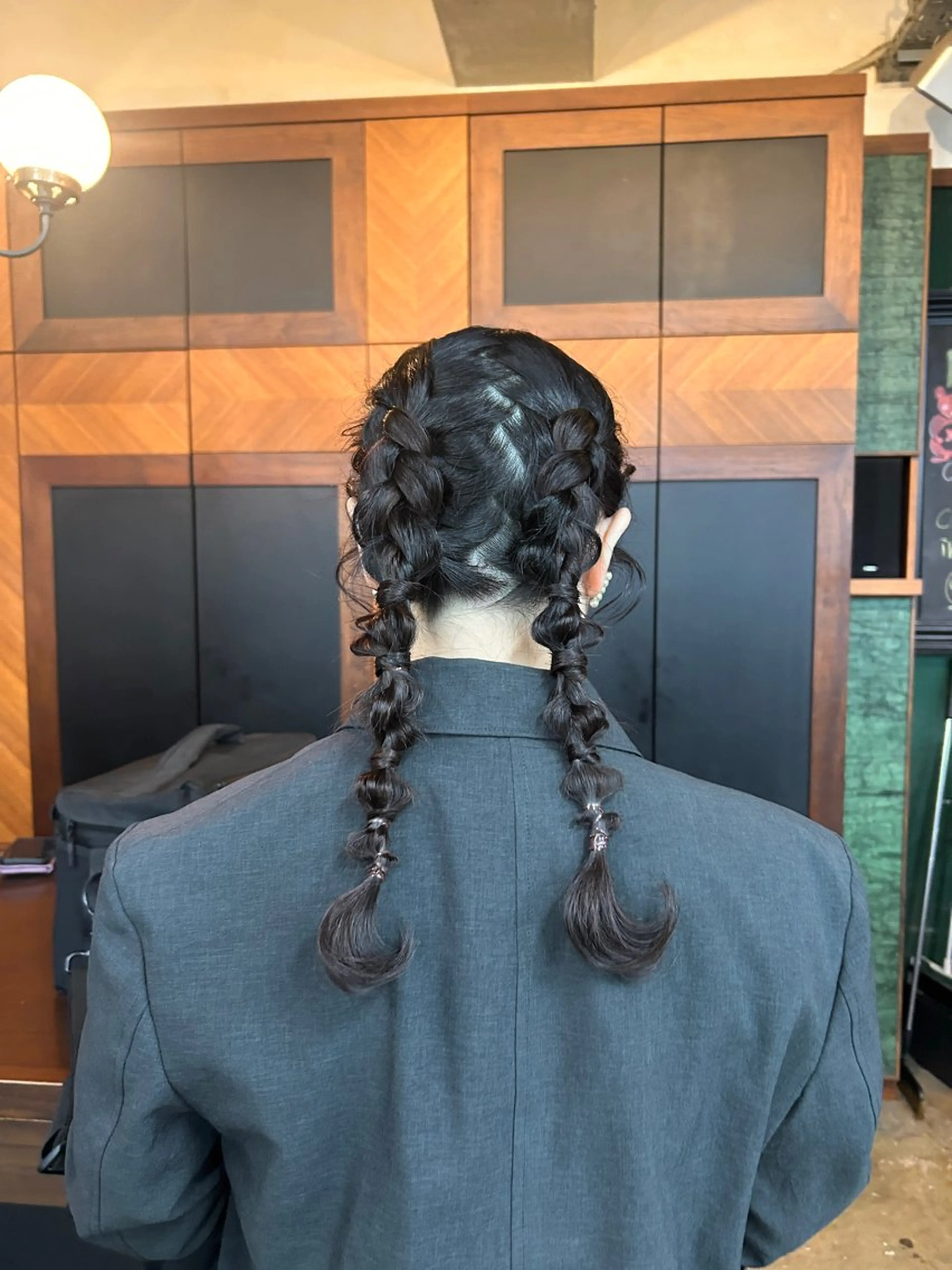 ロング ヘアセット Hiyo 海外レイヤーカットのヘアスタイル