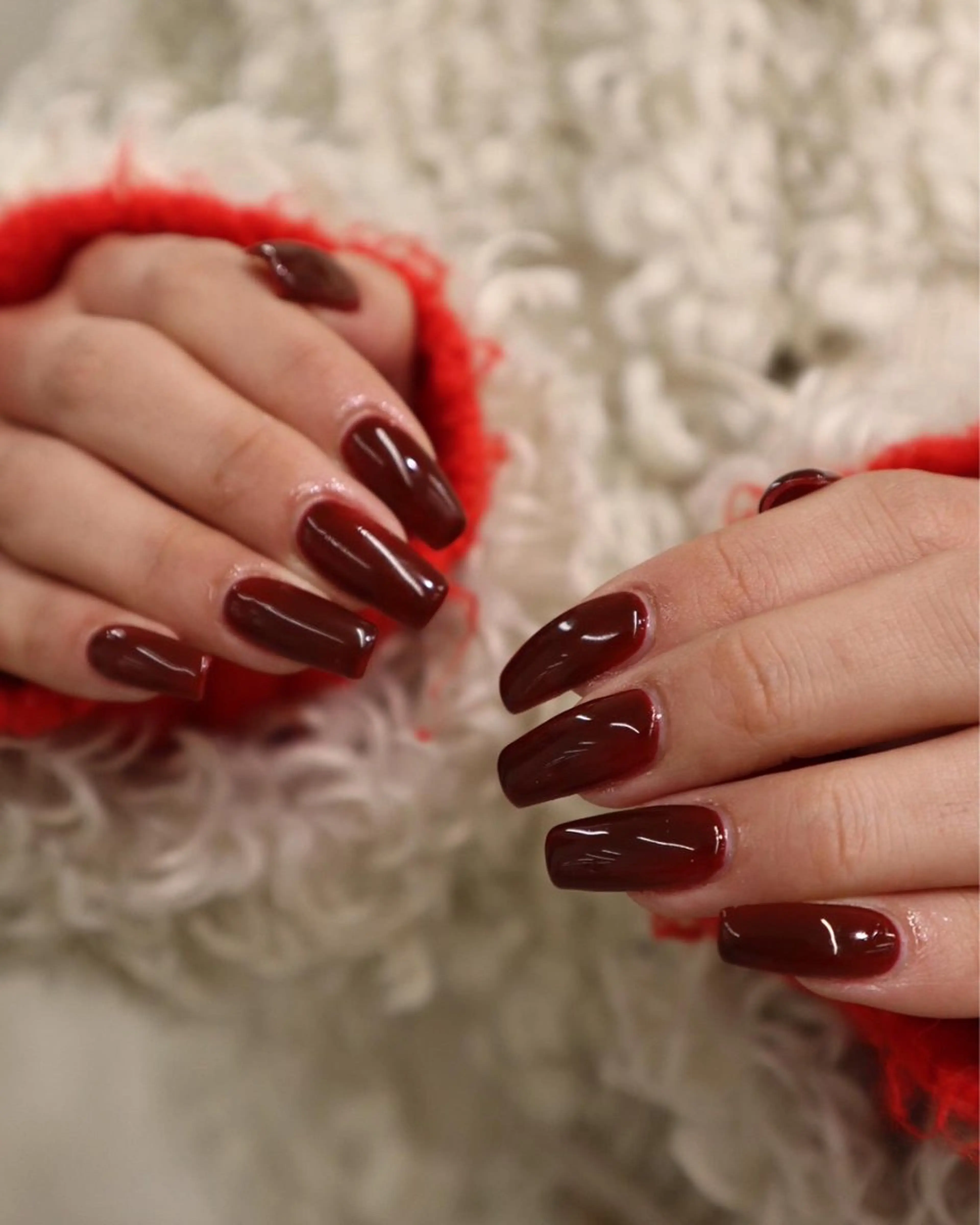 ネイル ボルドー ハンドネイル chika ／ nailのネイルデザイン