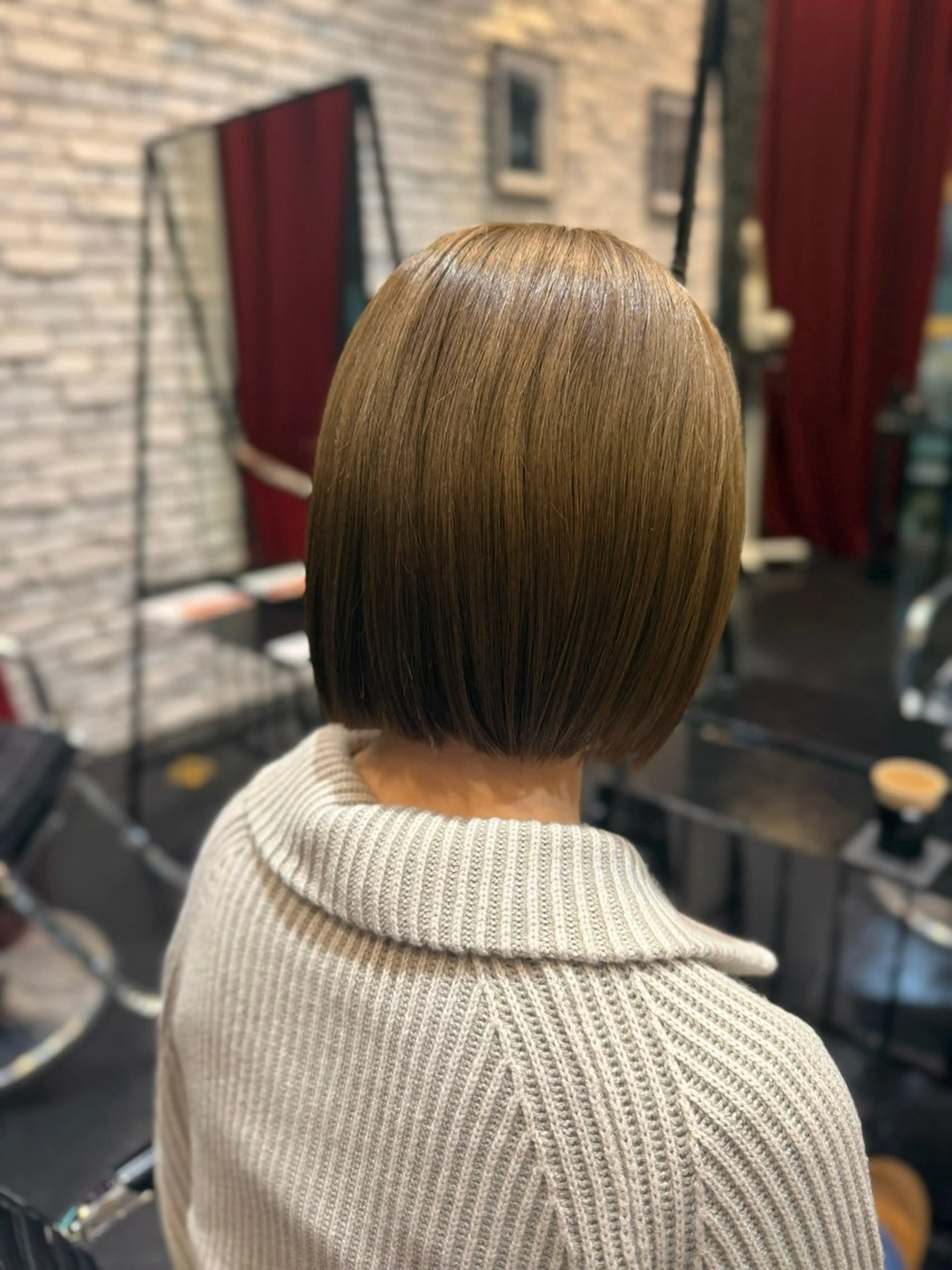 カラー オリーブカラー ヘアカラー 水谷 華子のヘアスタイル