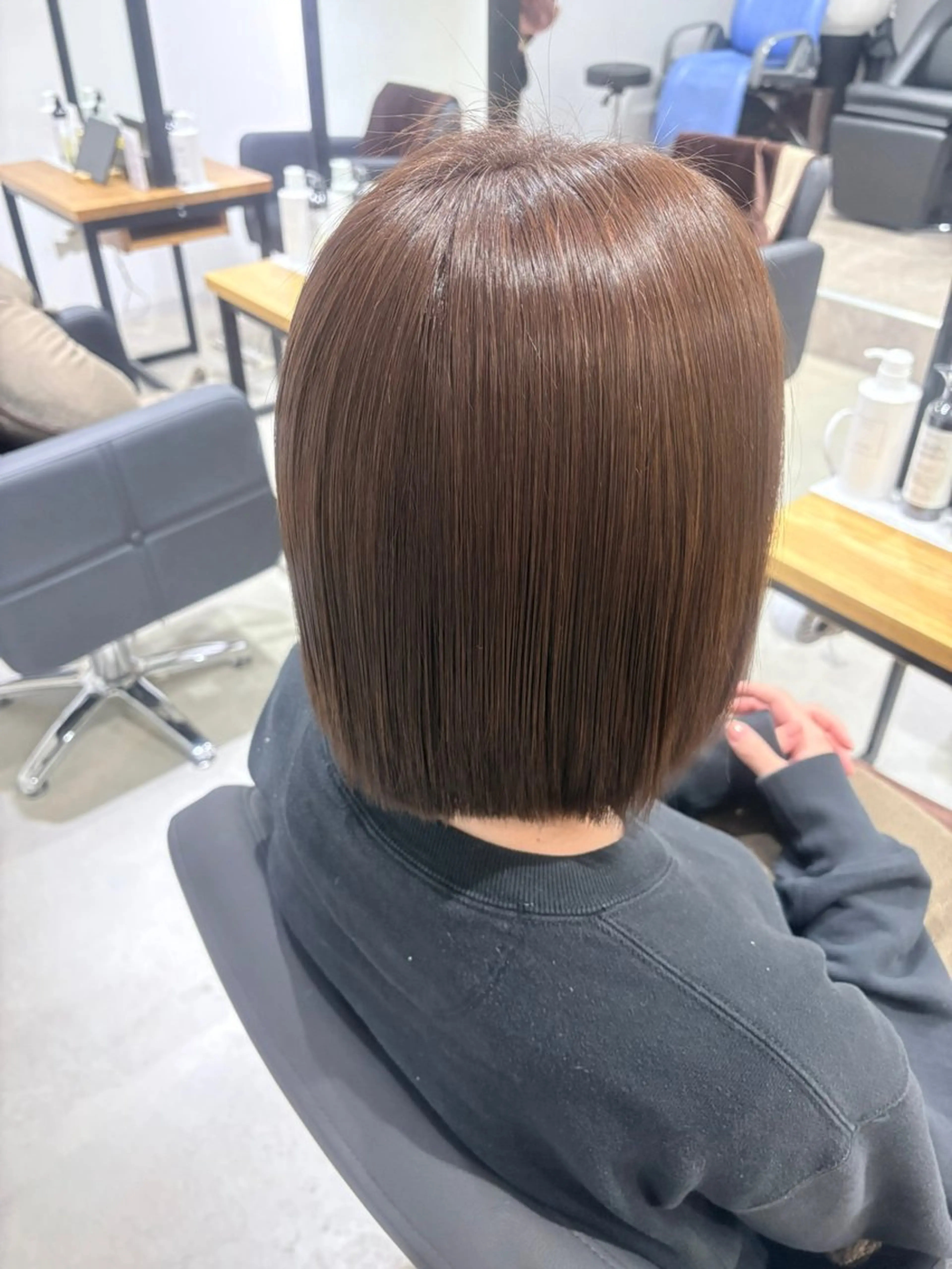 縮毛矯正 anB アオイのヘアスタイル